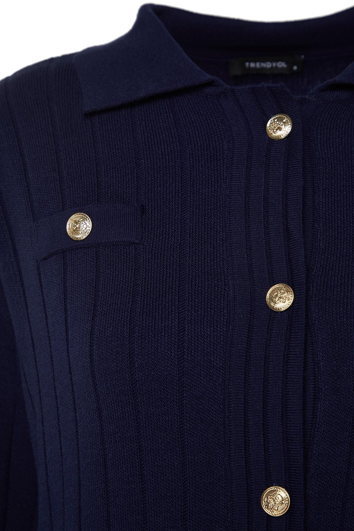 Navy Off-Shoulder Co-Ord Set, , large image number 7