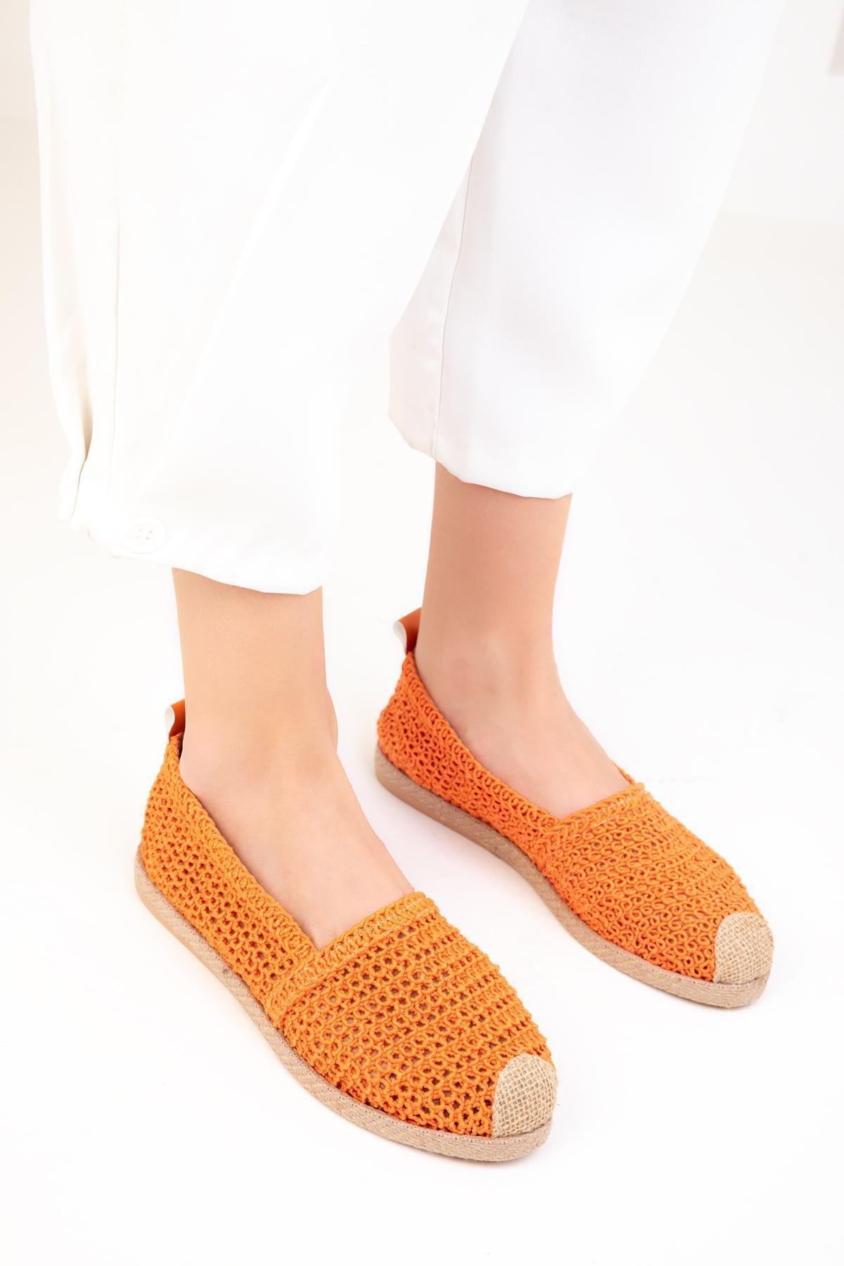 SOHO - Orange Womens Flats 17963