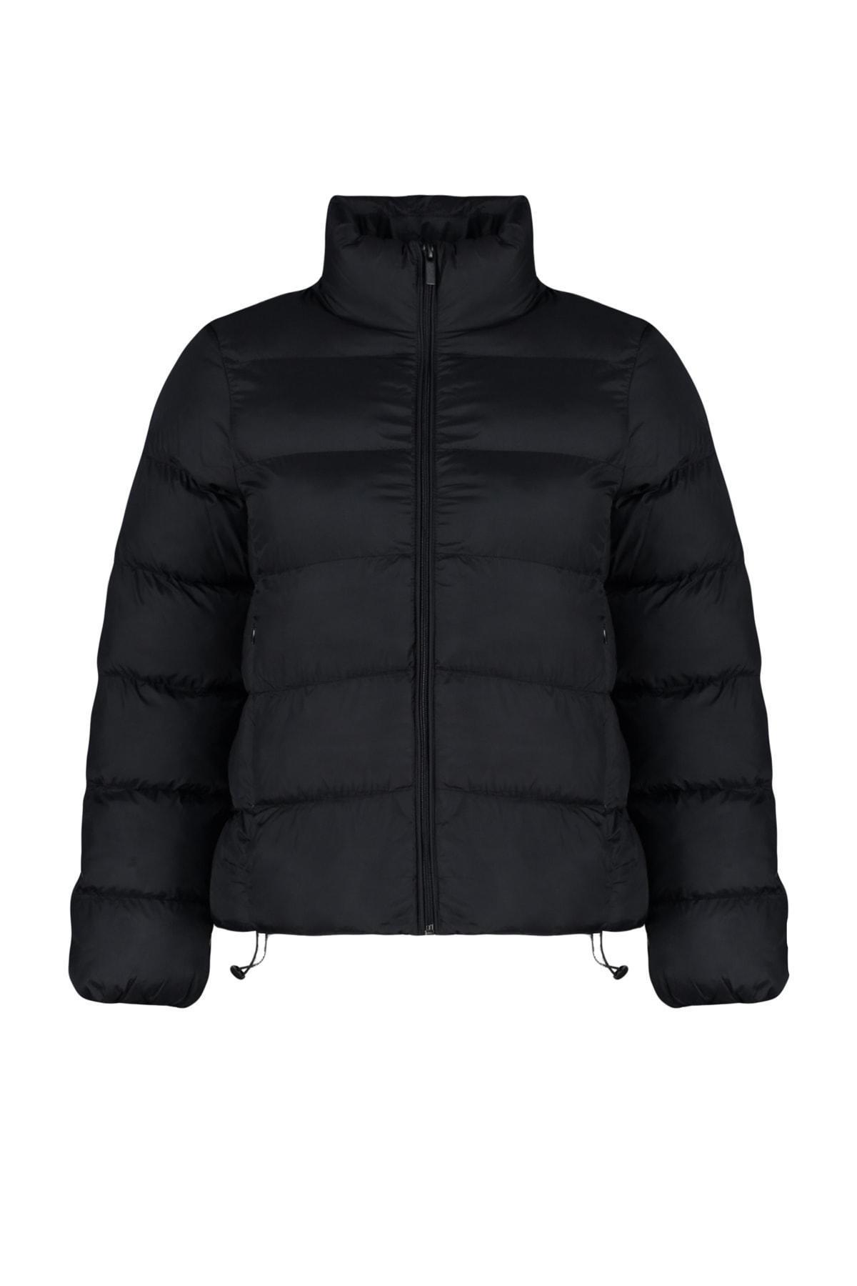 Black Puffer Jacket, BLACK, large image number 7