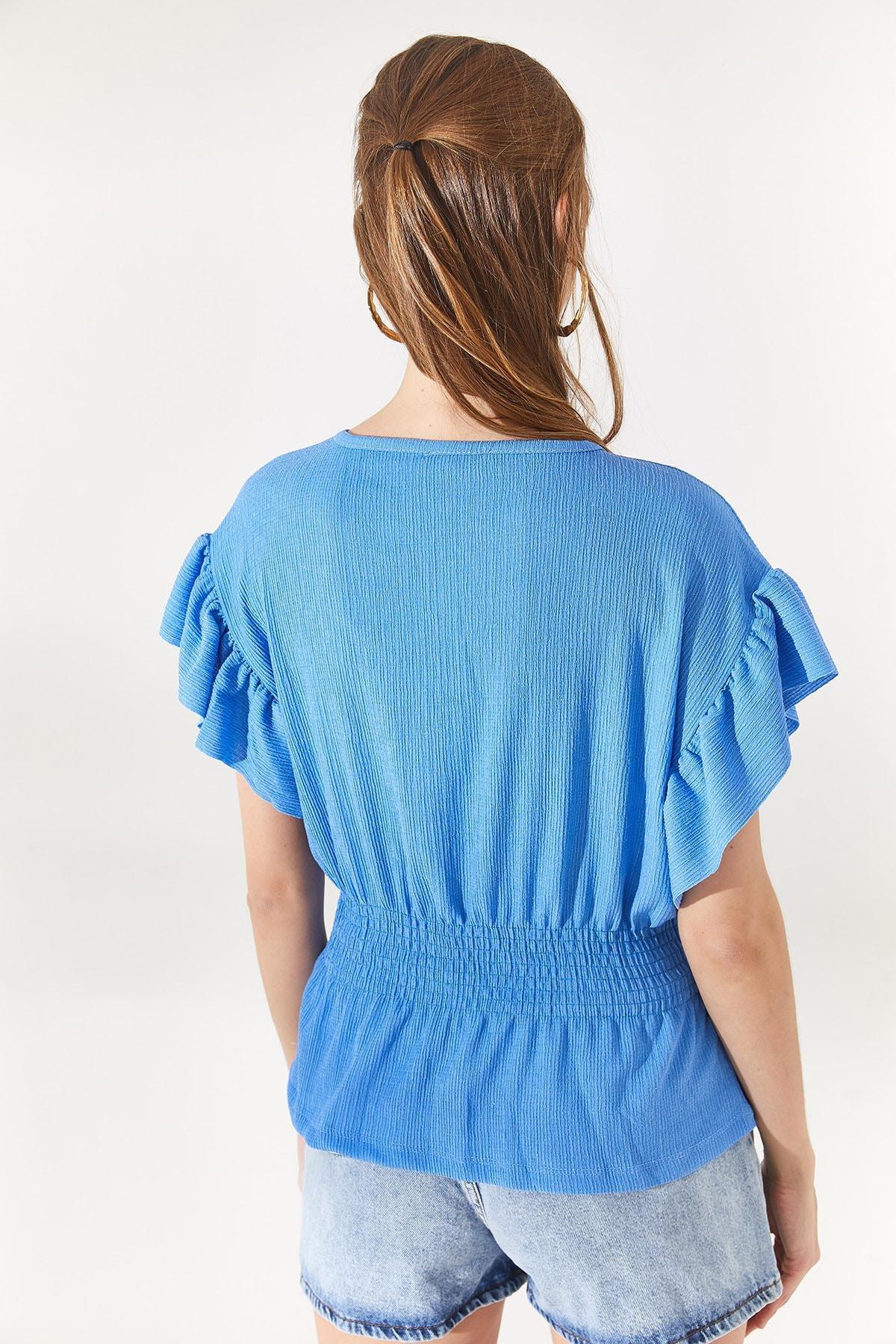 Regular Frills Ruffle Blouse, , large image number 3