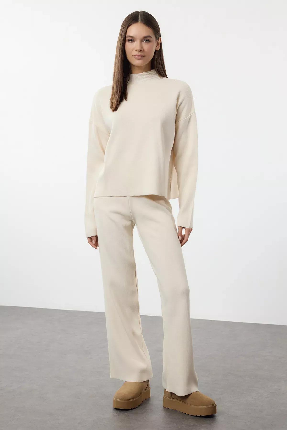 Beige Knitwear Bottom-Top Set, C101_1635, large image number 0