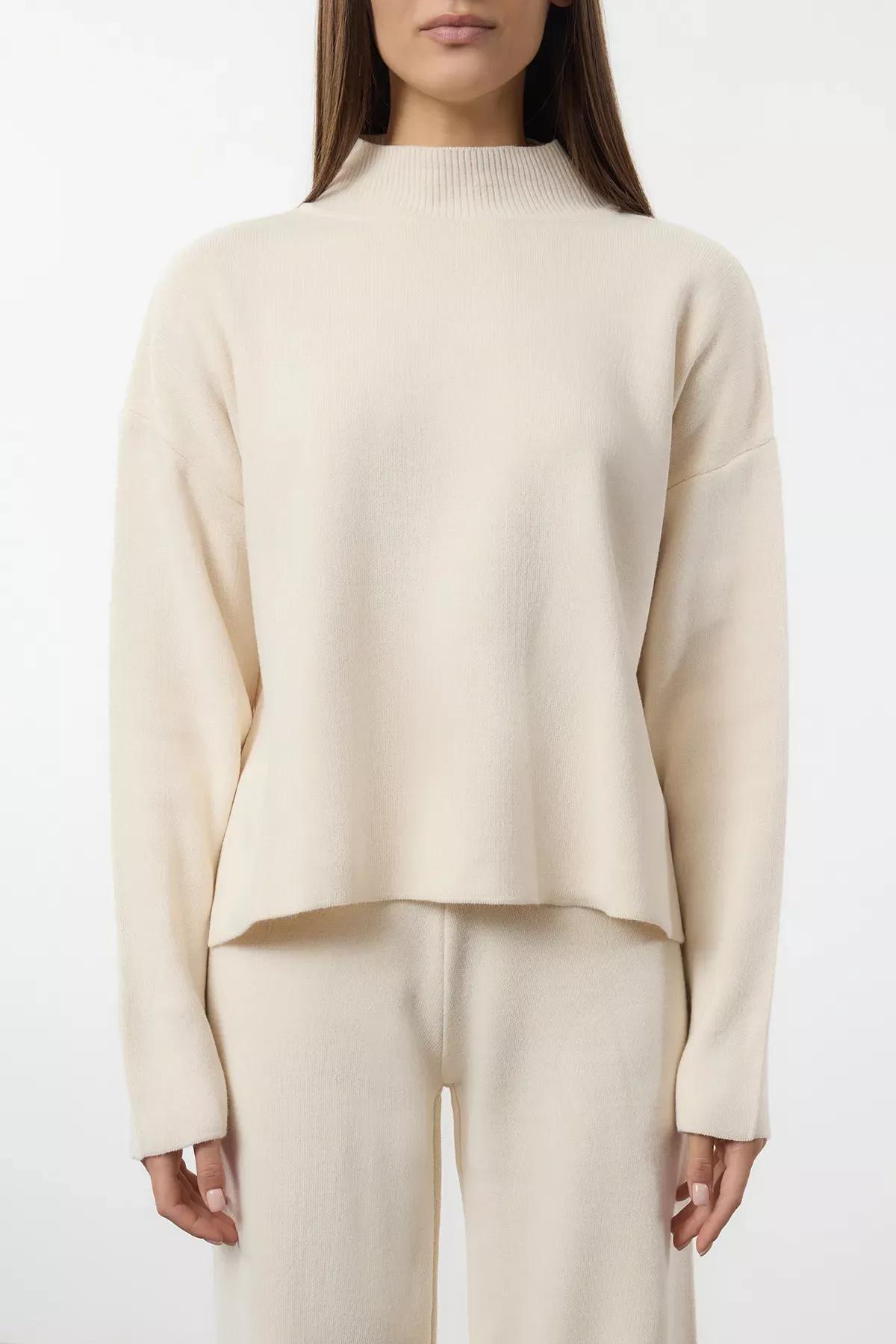 Beige Knitwear Bottom-Top Set, C101_1635, large image number 2