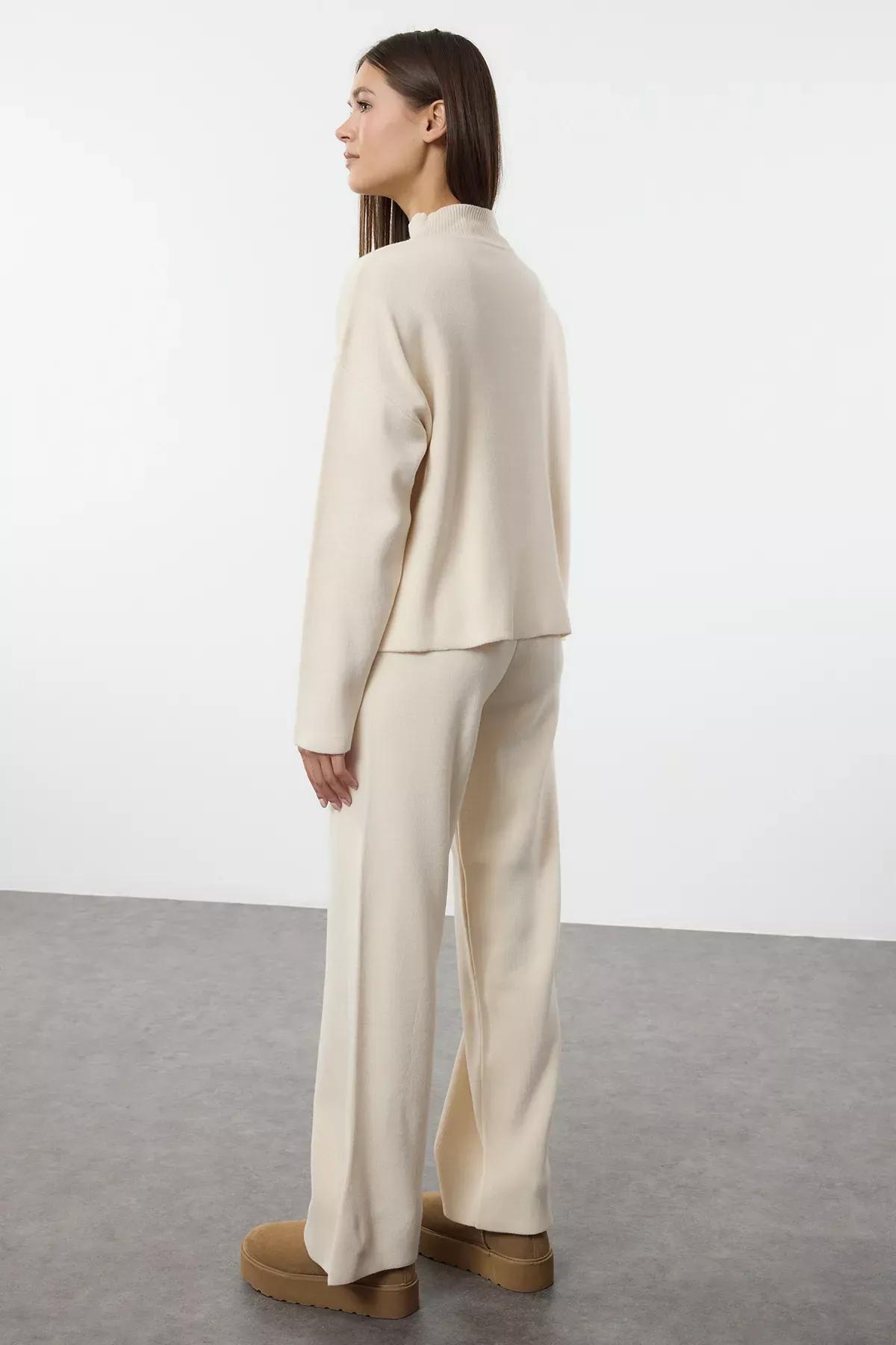 Beige Knitwear Bottom-Top Set, C101_1635, large image number 4