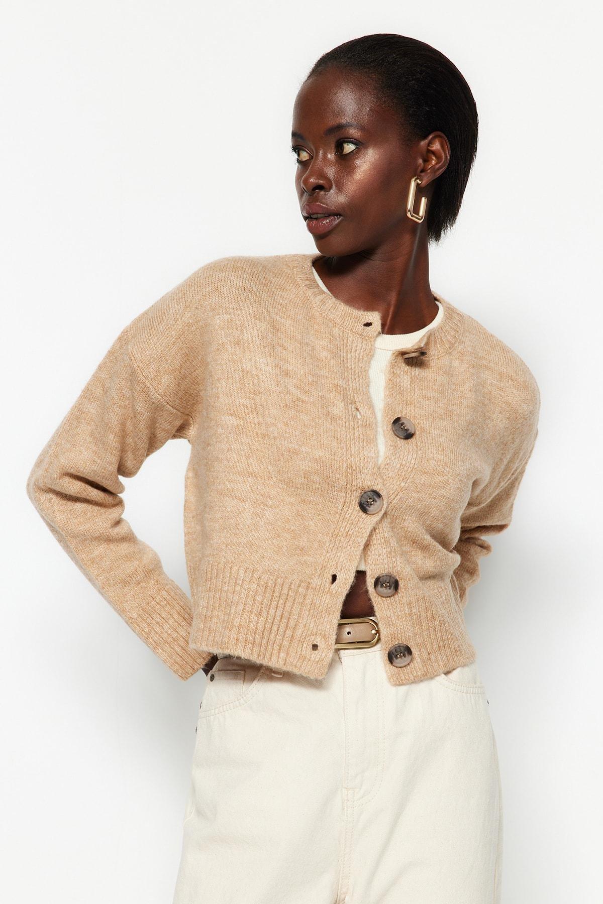 Beige Regular Cardigan, , large image number 2