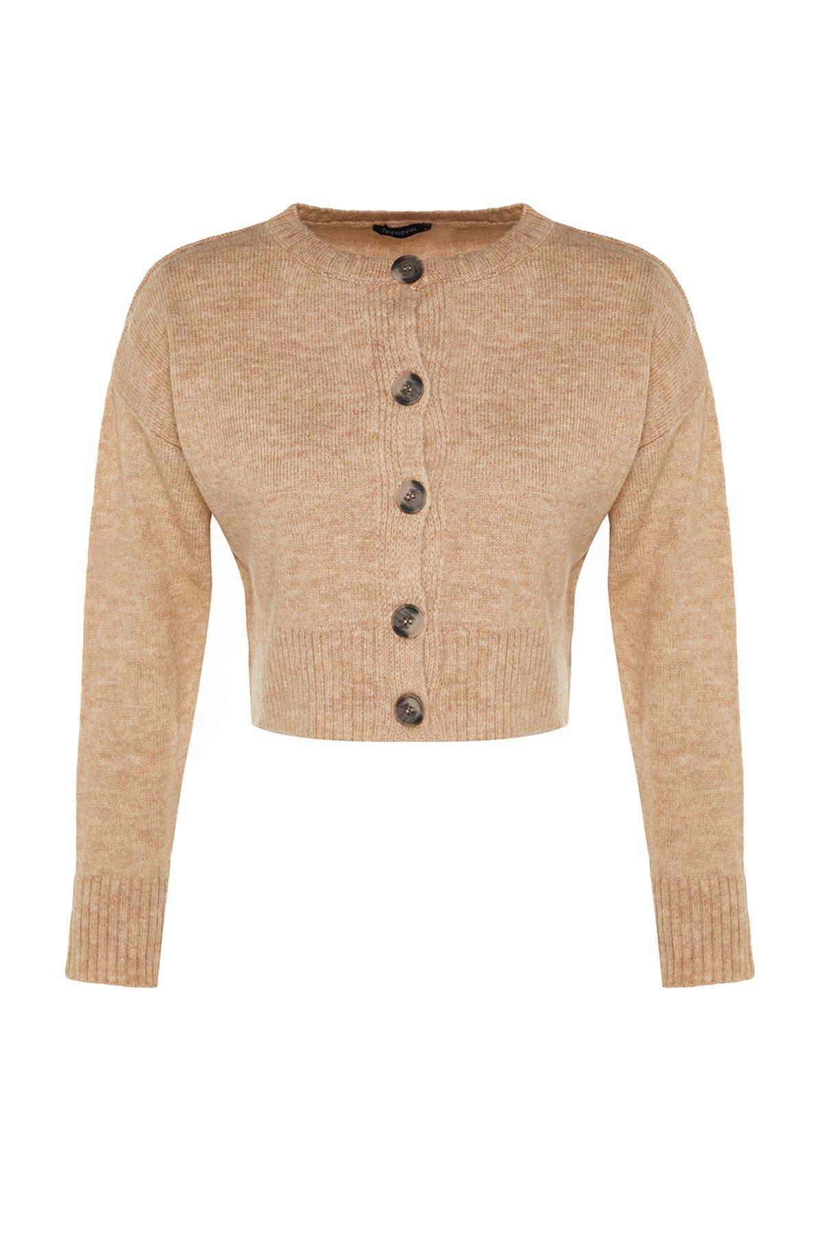 Beige Regular Cardigan, , large image number 5