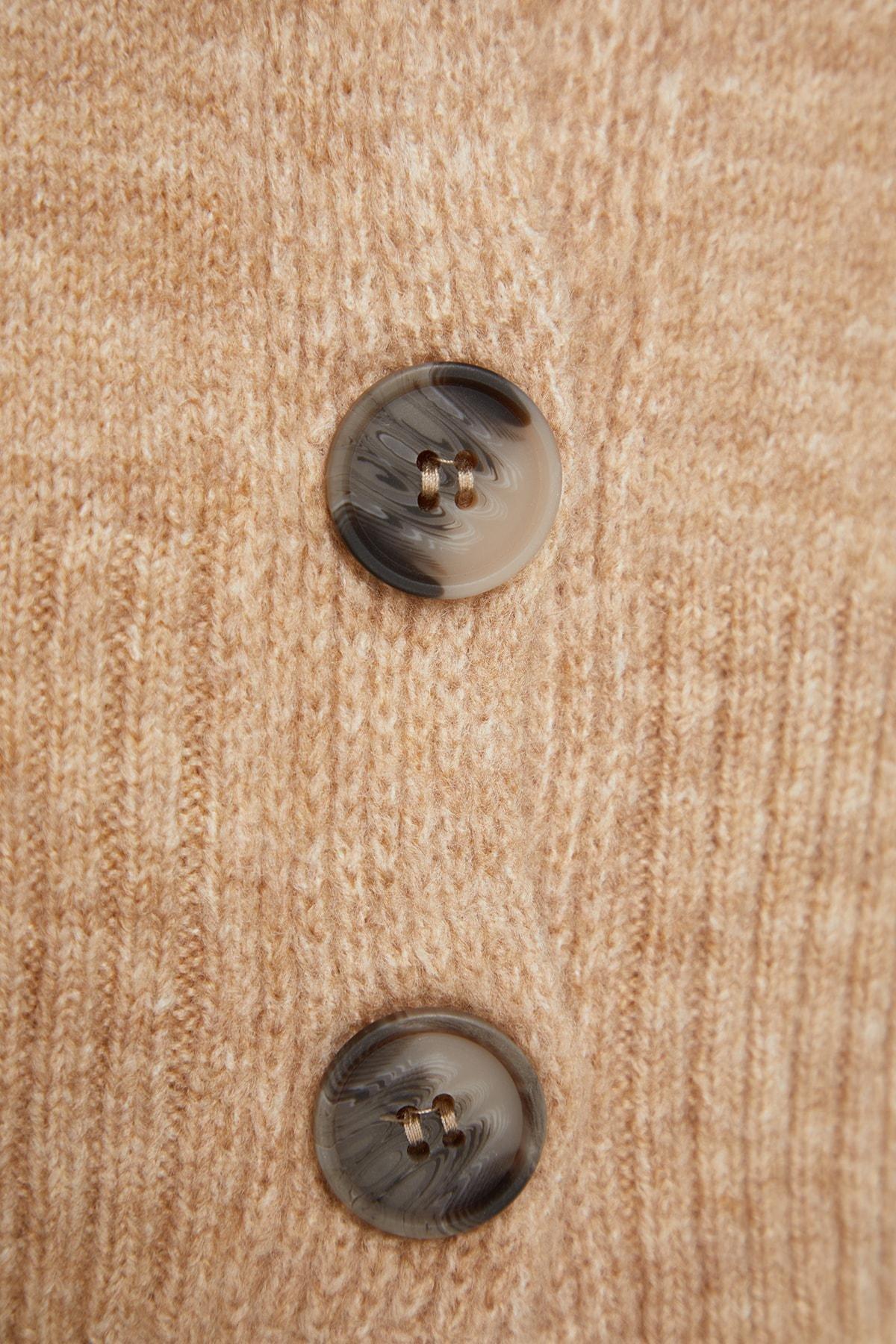 Beige Regular Cardigan, , large image number 6