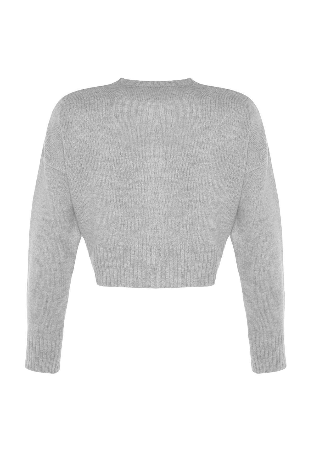 Grey Regular Cardigan, , large image number 7