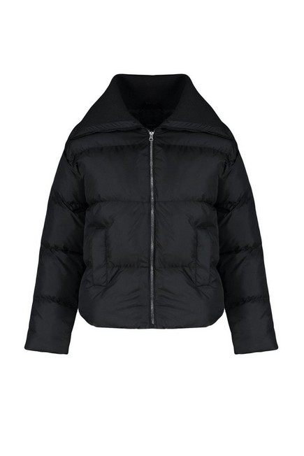 Trendyol Black Wide Collar Puffer Jacket | Azadea UAE Trendyol Black Wide Collar Puffer Jacket | Azadea UAE