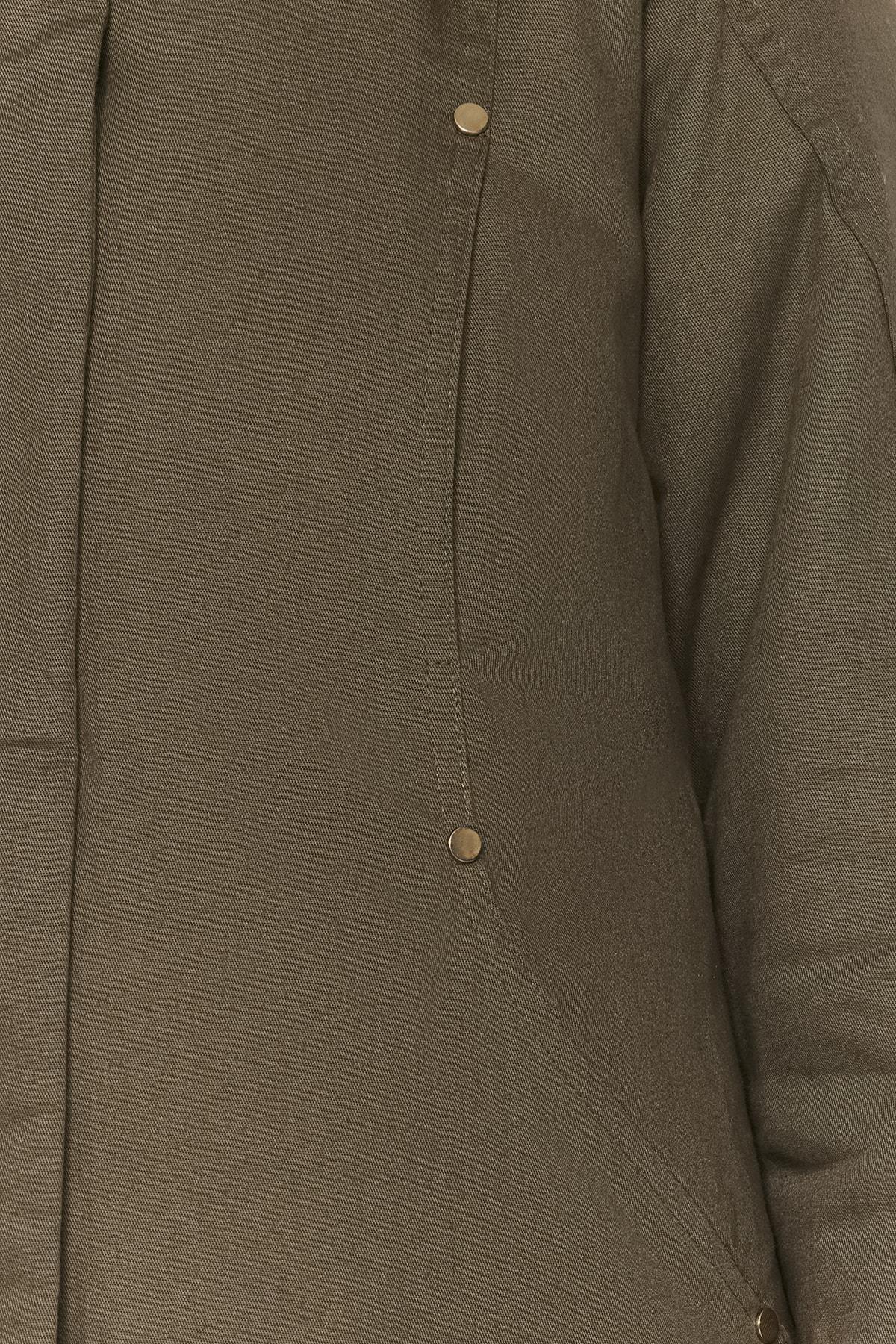 Khaki Parka Coat, , large image number 2