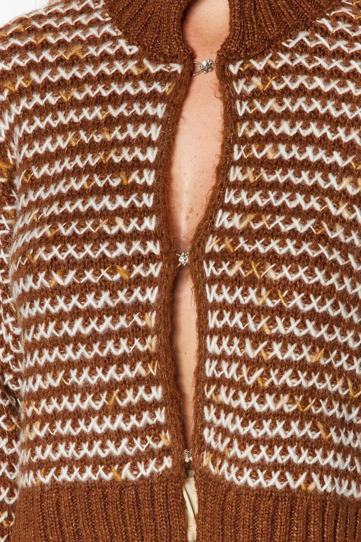 Brown Colour Gradient Cardigan, , large image number 3