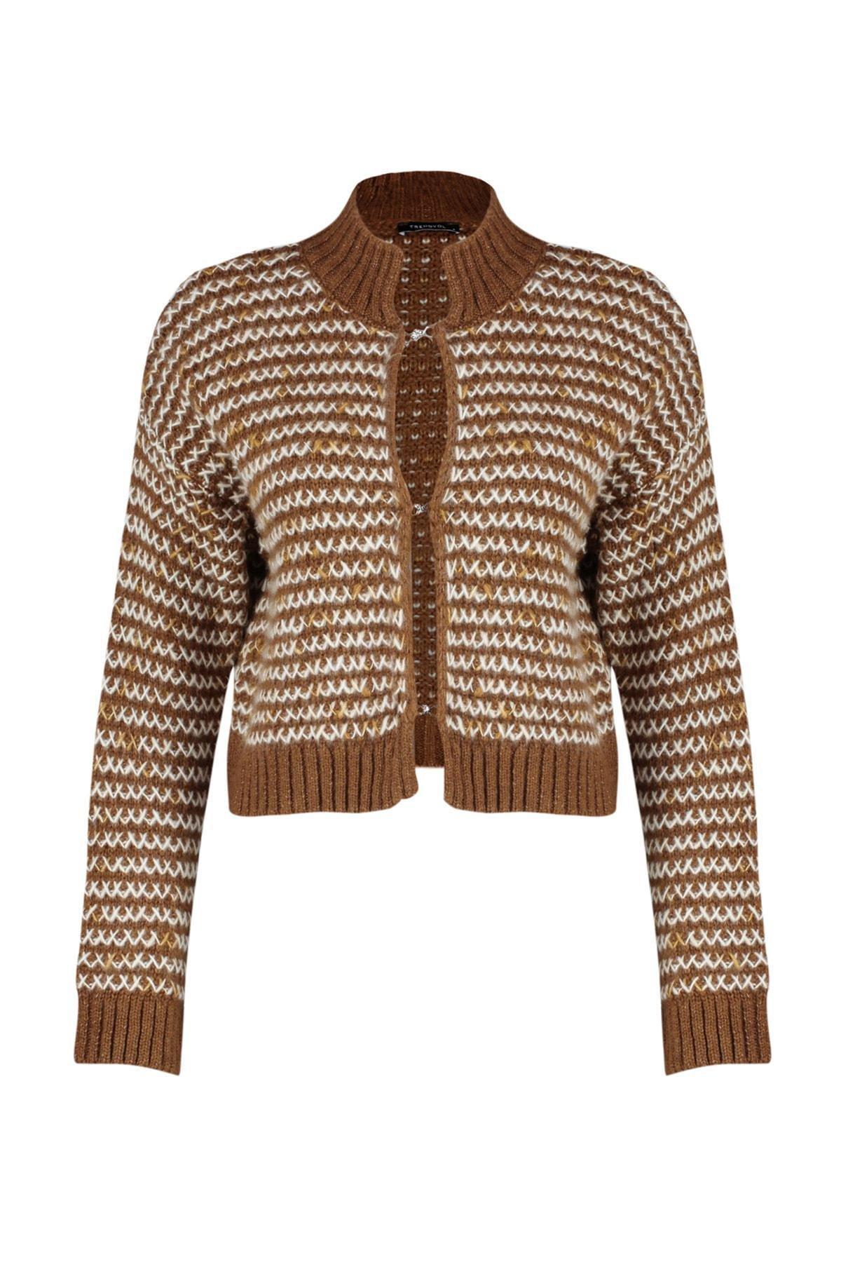 Brown Colour Gradient Cardigan, , large image number 5