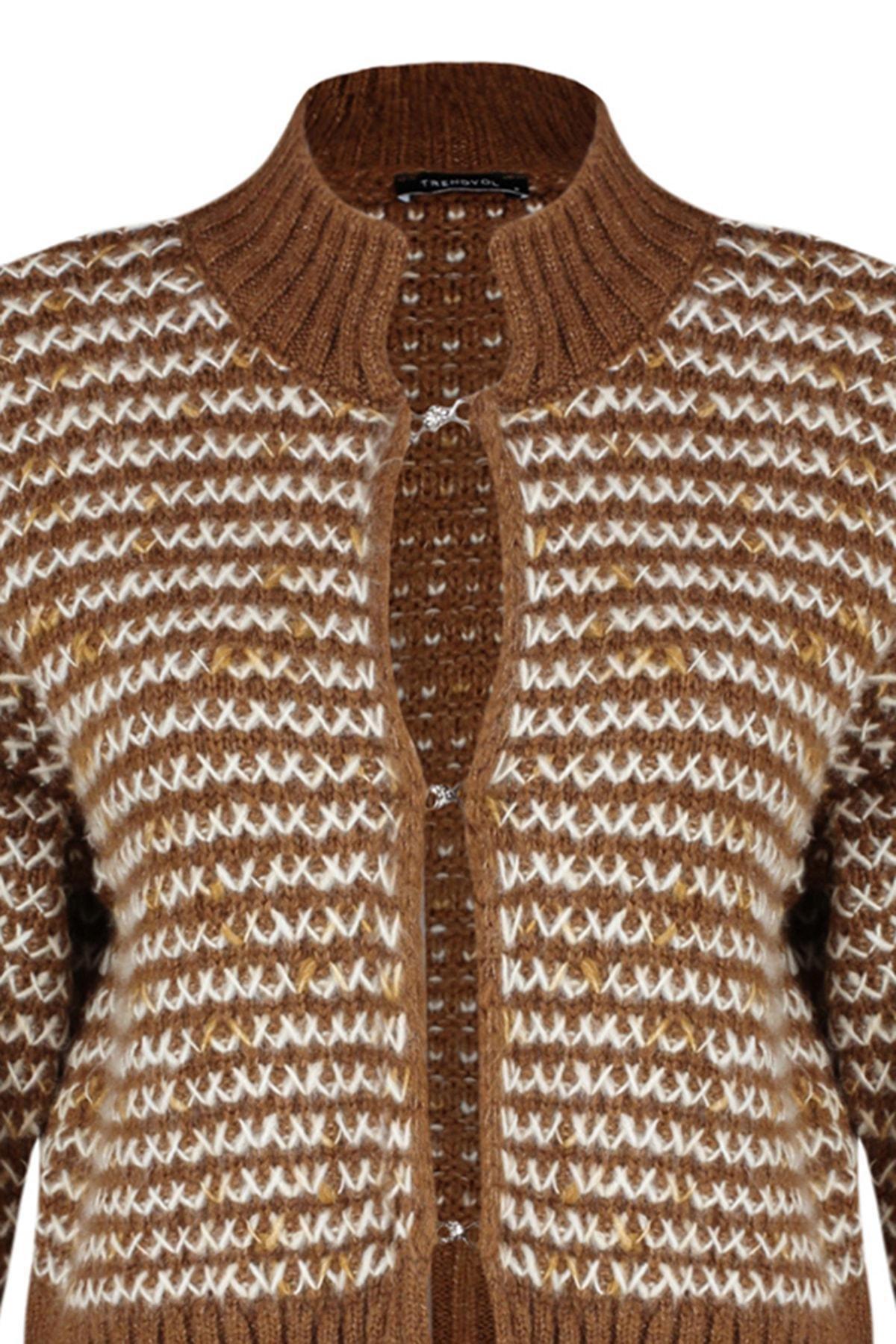 Brown Colour Gradient Cardigan, , large image number 7