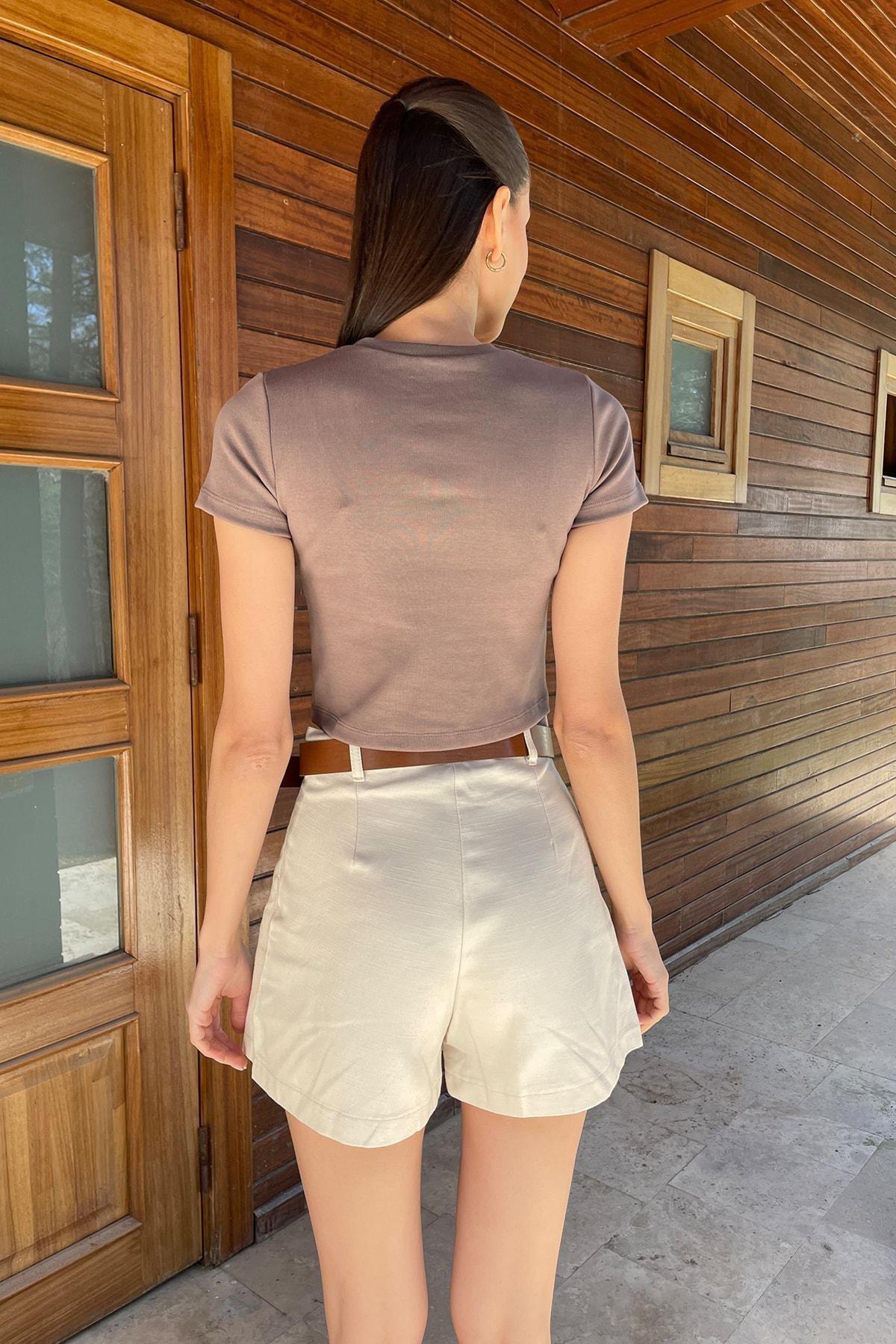 Skirt - Beige - Mini, Single, , large image number 1