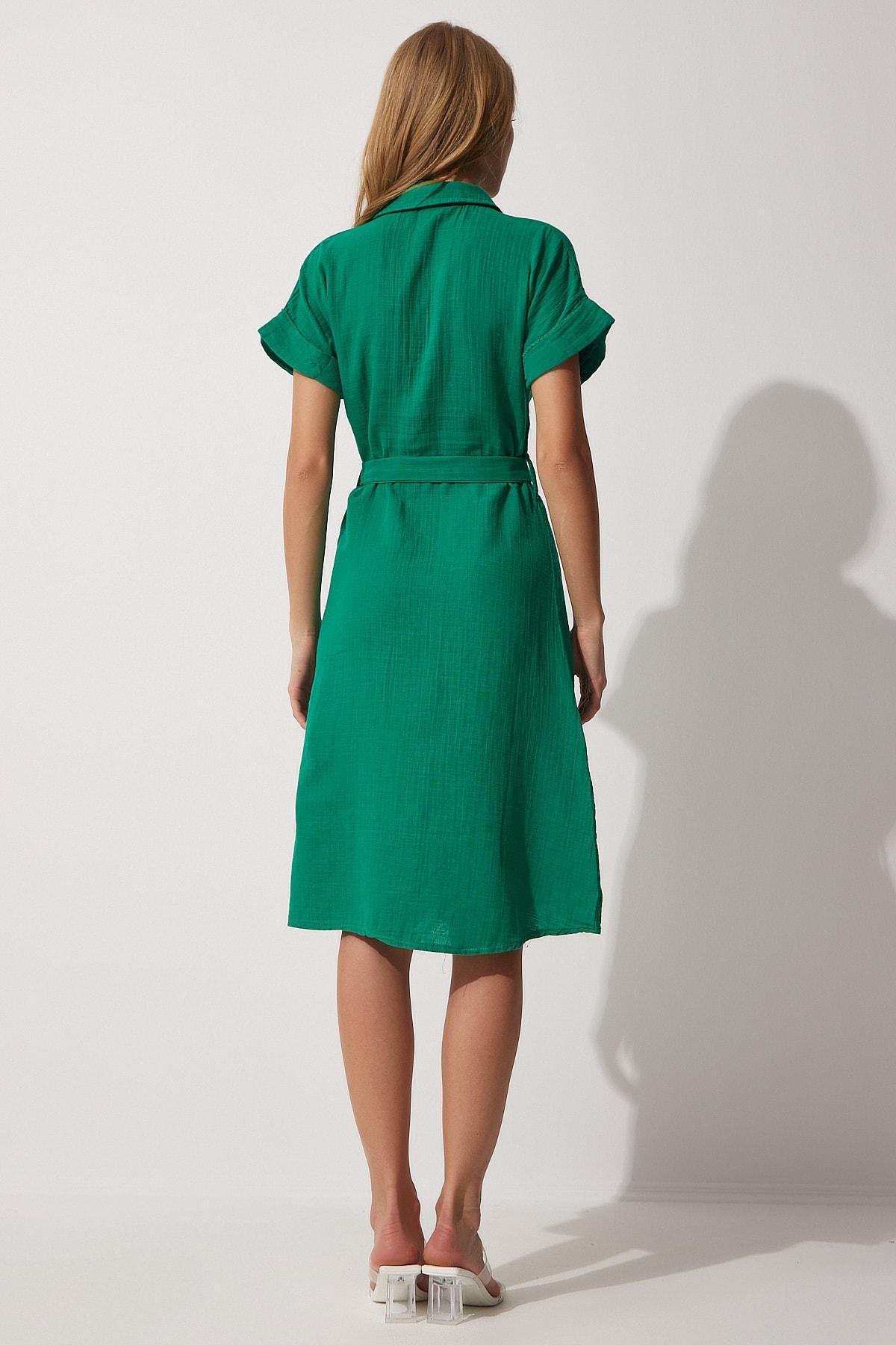 Happiness Istanbul - Green Shirt Dress