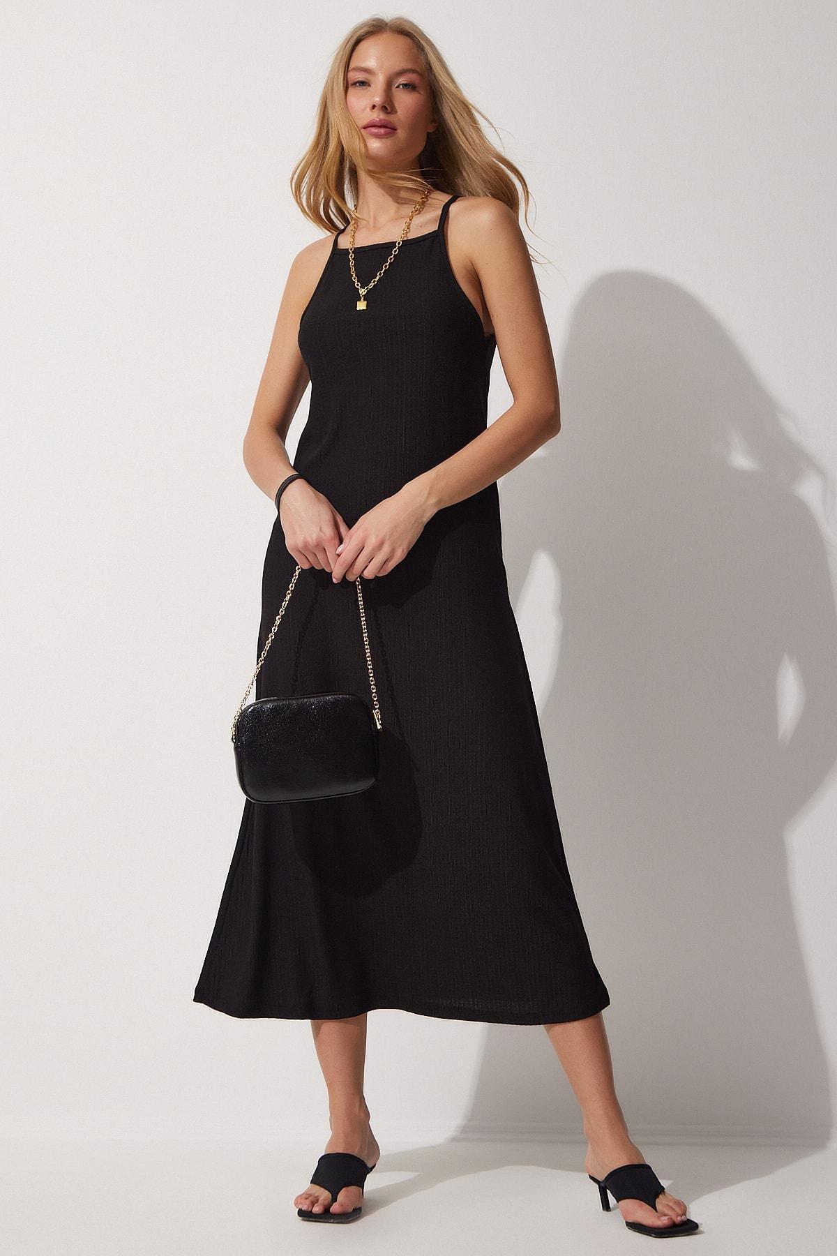 Black Knitted Dress, , medium