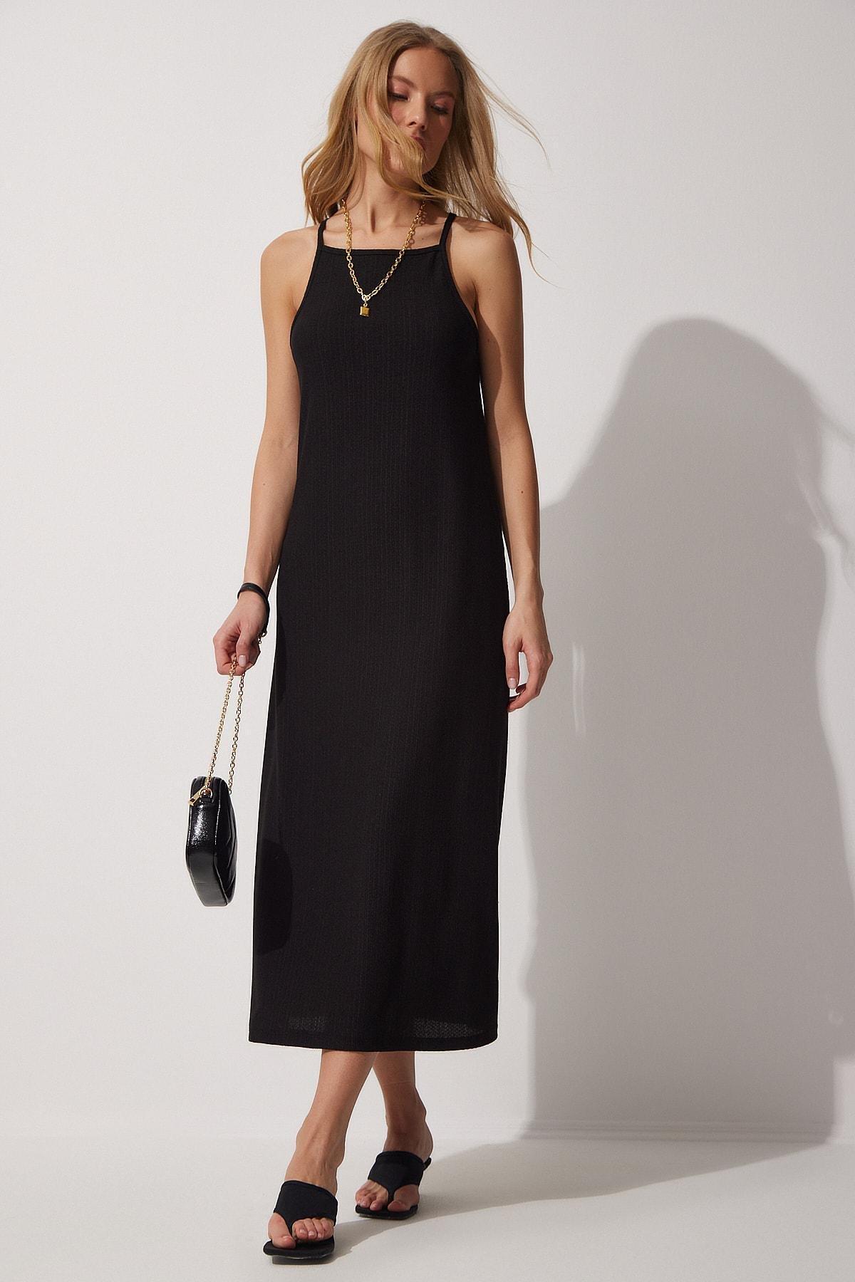 Black Knitted Dress, , large image number 1