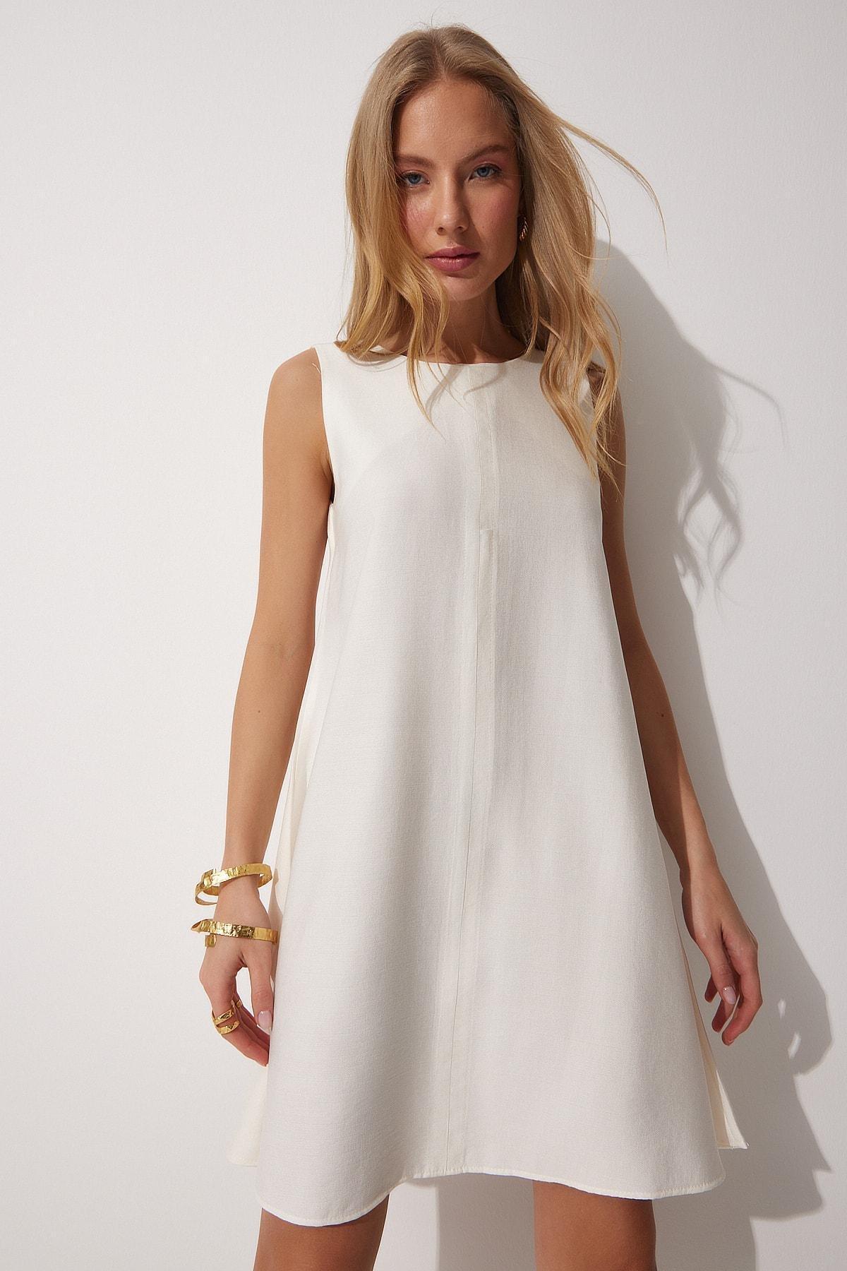 Ecru Bell Dress, Ecru, large image number 3