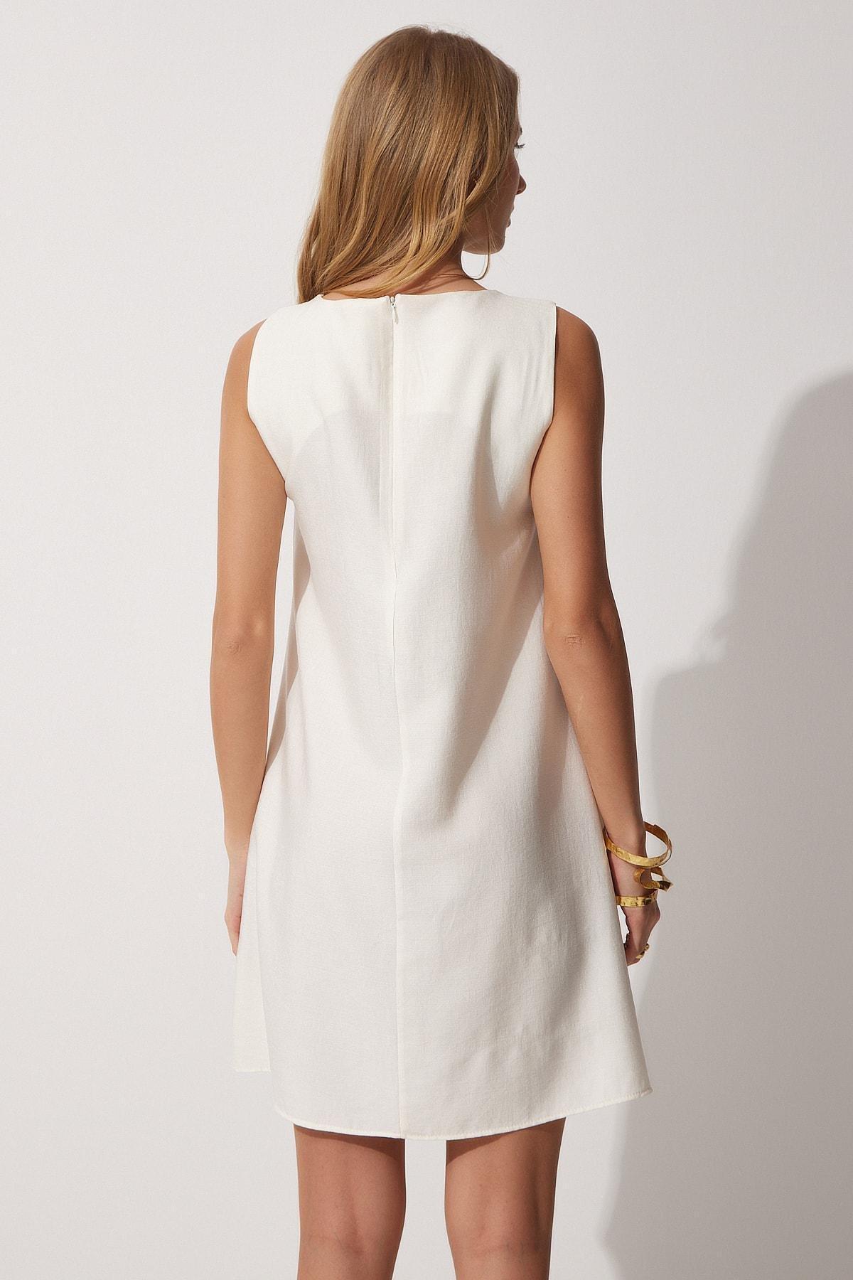 Ecru Bell Dress, Ecru, large image number 4