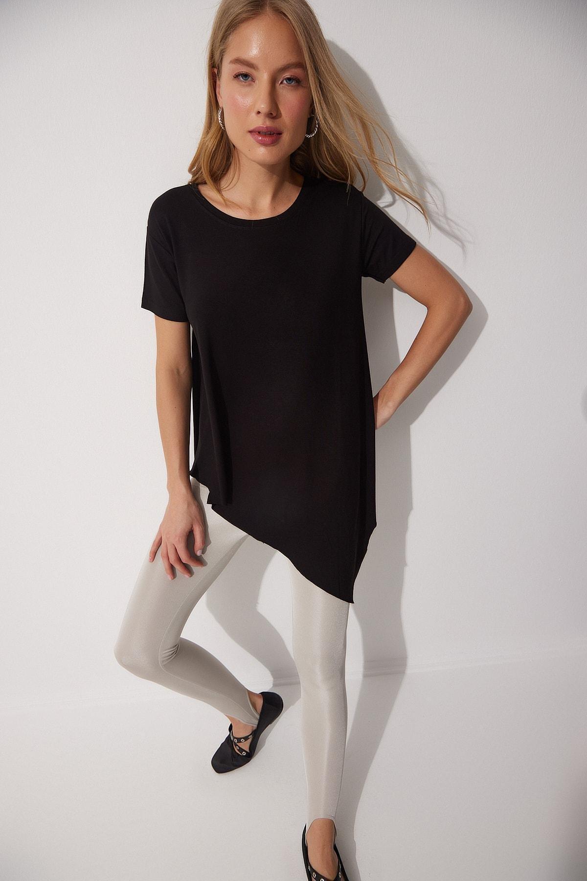 Black Asymmetrical Tunic, , large image number 0