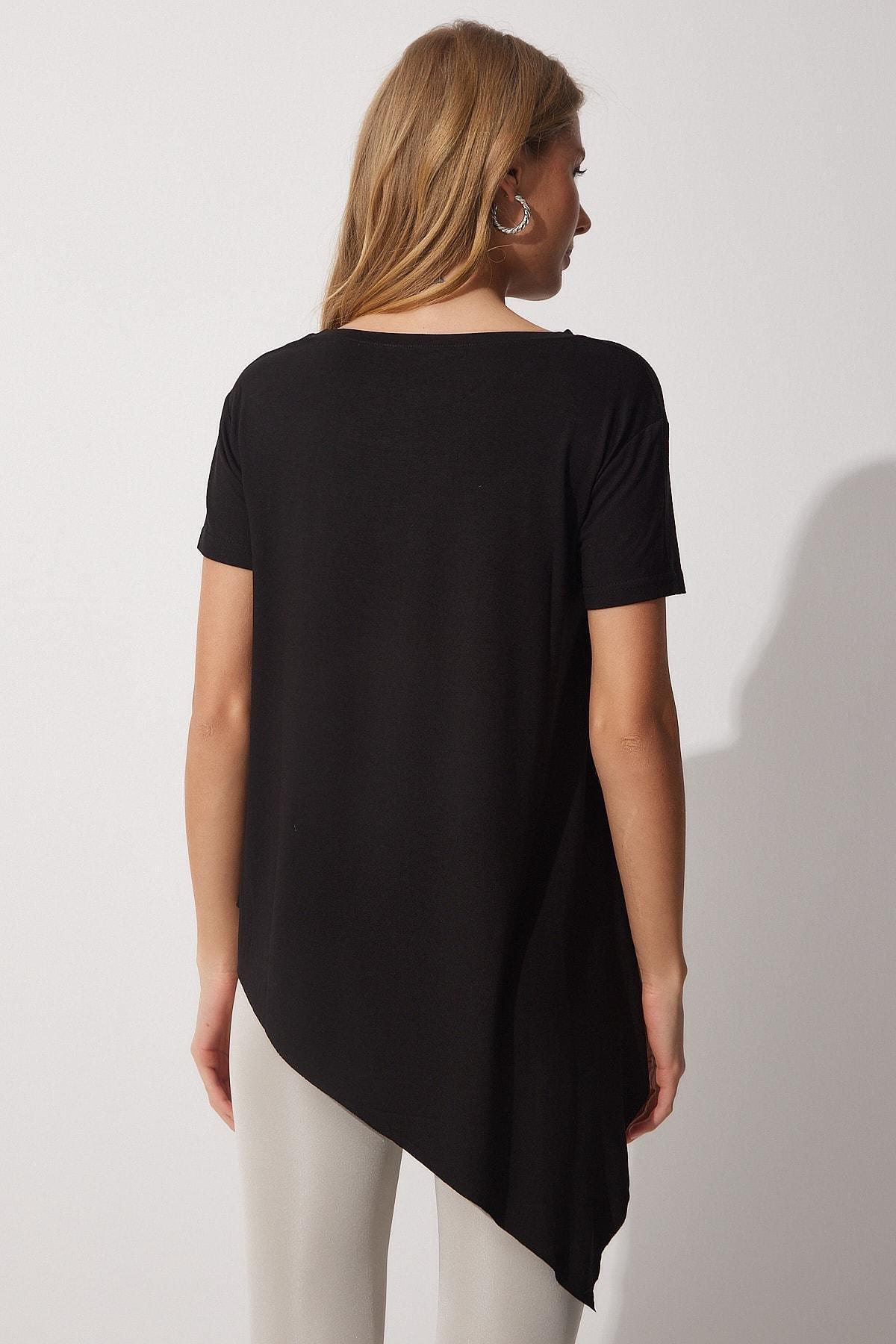 Black Asymmetrical Tunic, , large image number 3