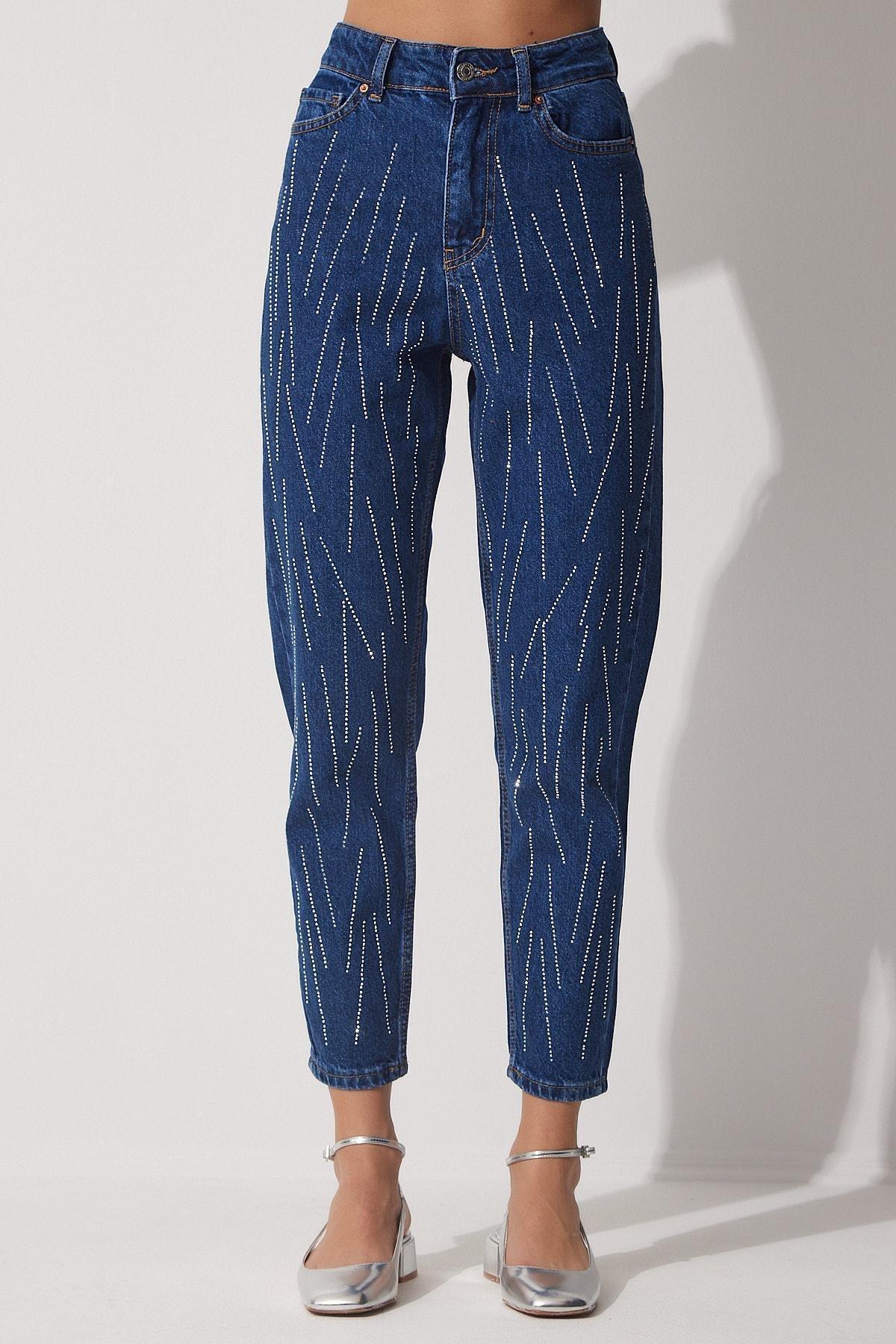 Blue Mom Pants, , large image number 2