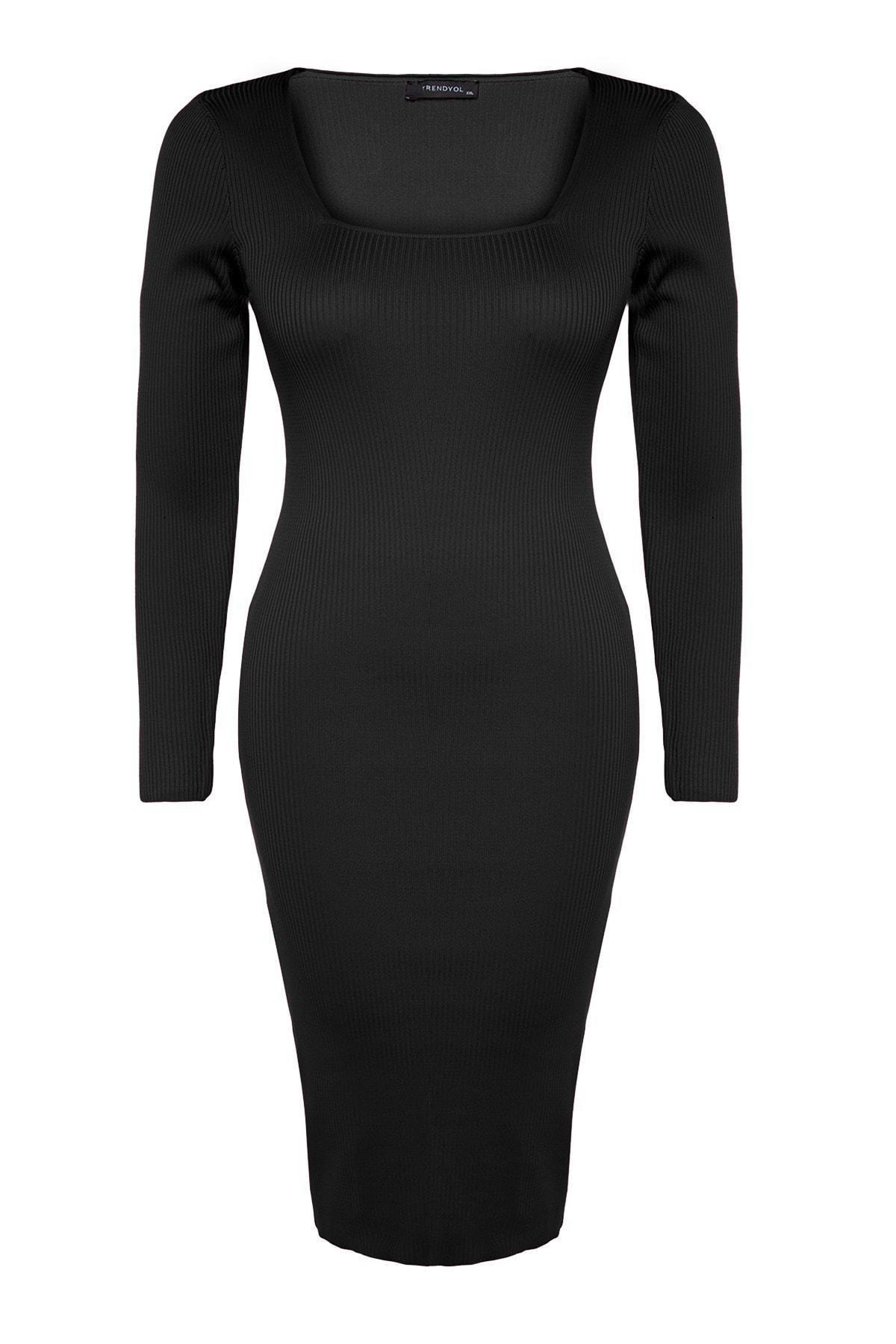 Black Bodycon Plus Size Dress, , large image number 5