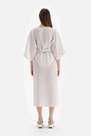 Dagi - White Linen Long Kimono