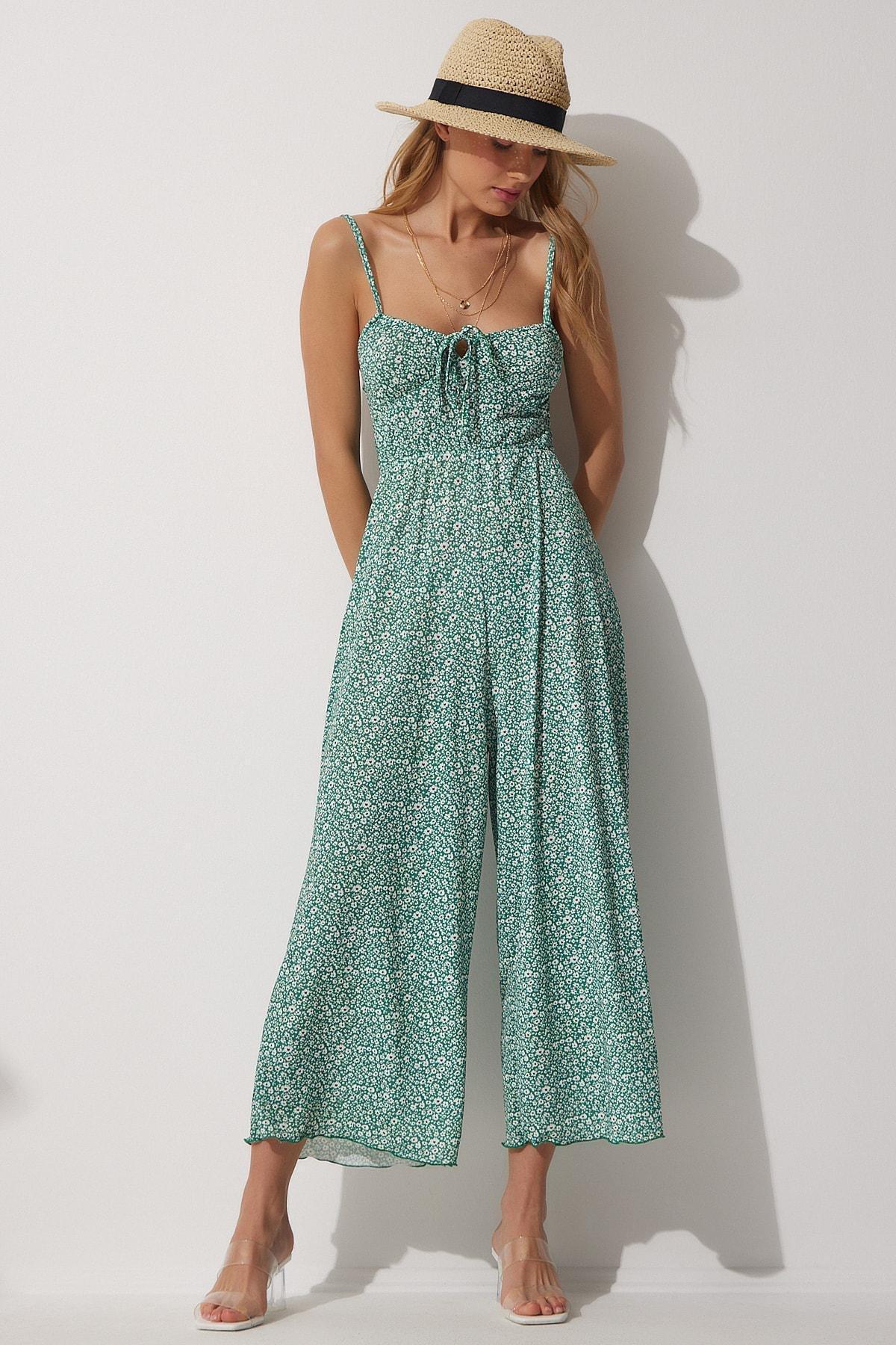 Green Fitted Jumpsuit, , large image number 0