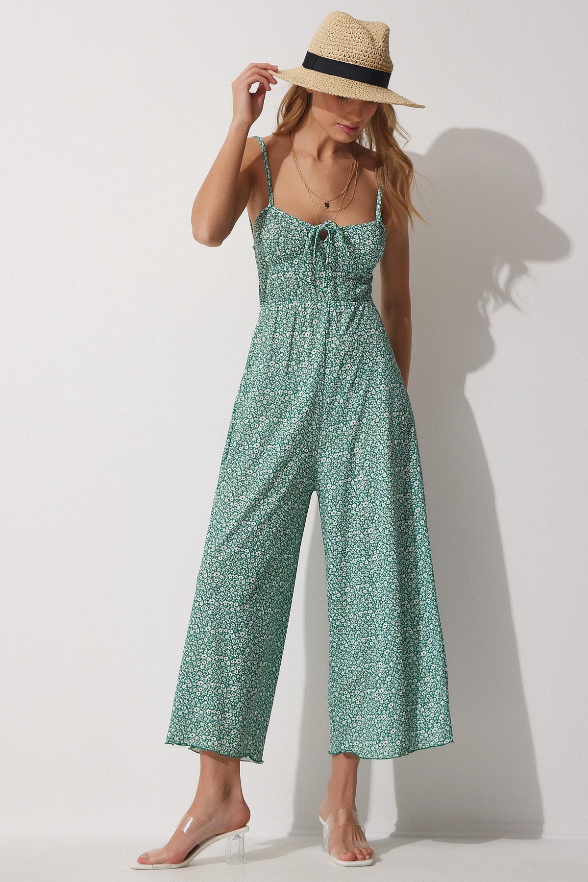 Green Fitted Jumpsuit, , large image number 1