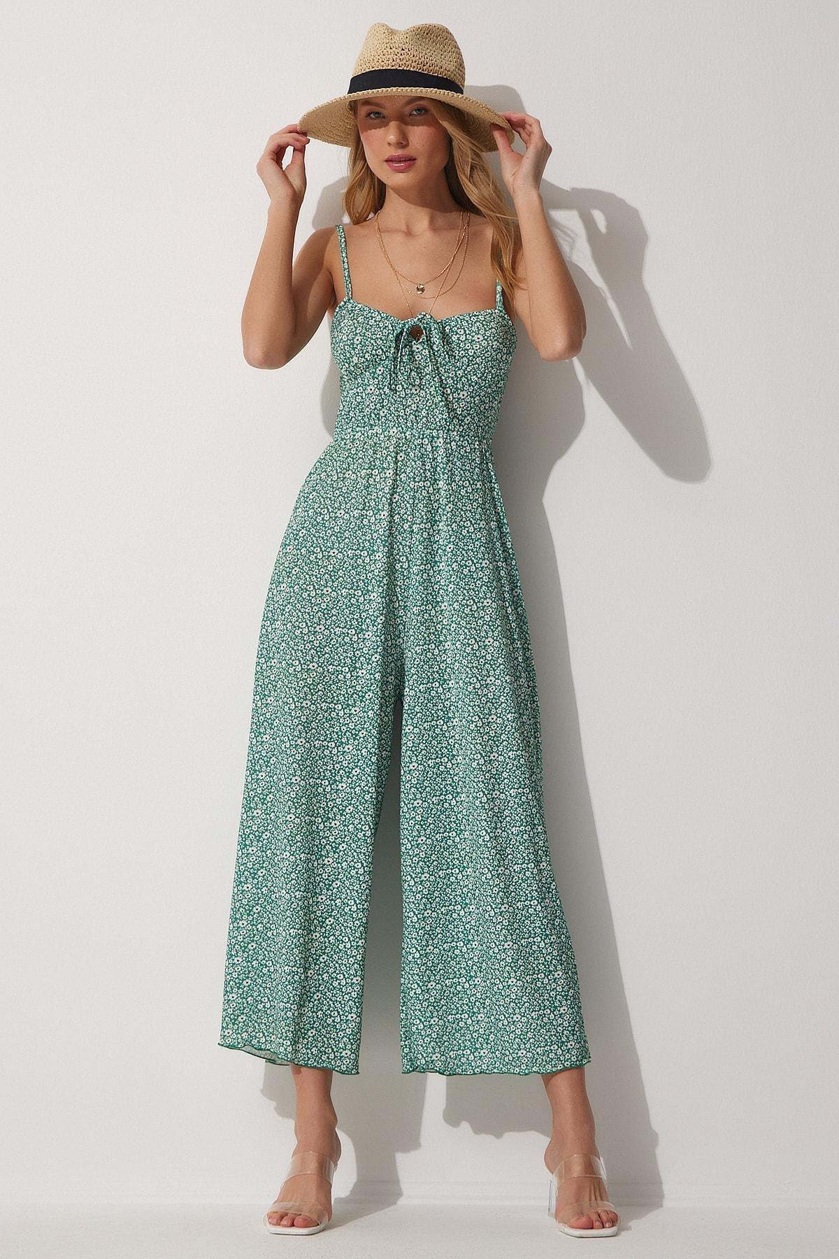Green Fitted Jumpsuit, , large image number 2