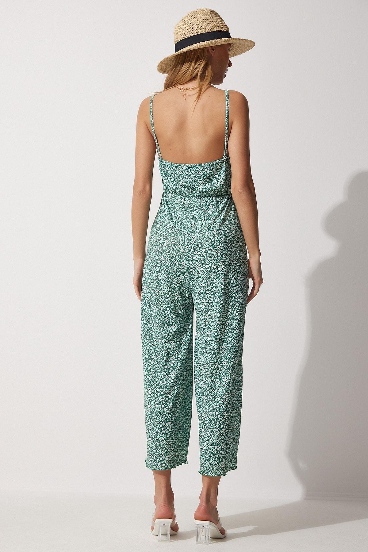 Green Fitted Jumpsuit, , large image number 4
