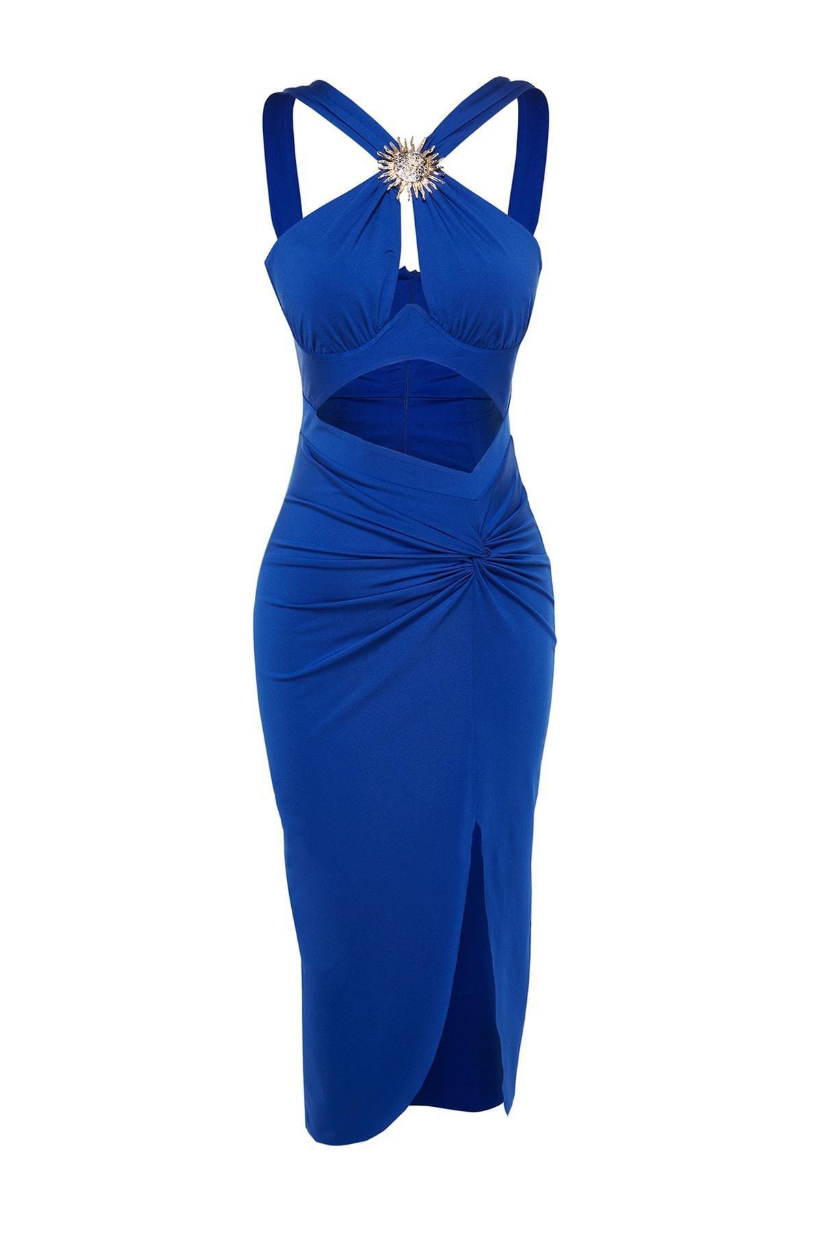 Asymmetric Party Midi Dress, , large image number 1
