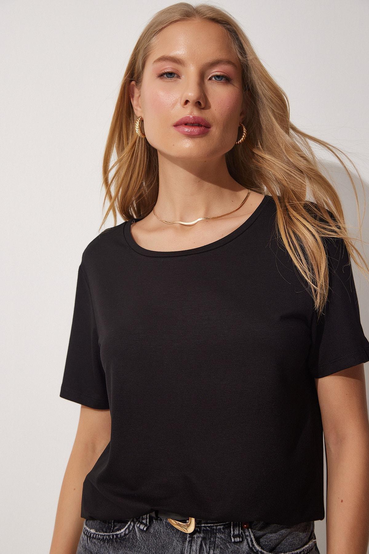 Black Regular T-Shirt, , large image number 2