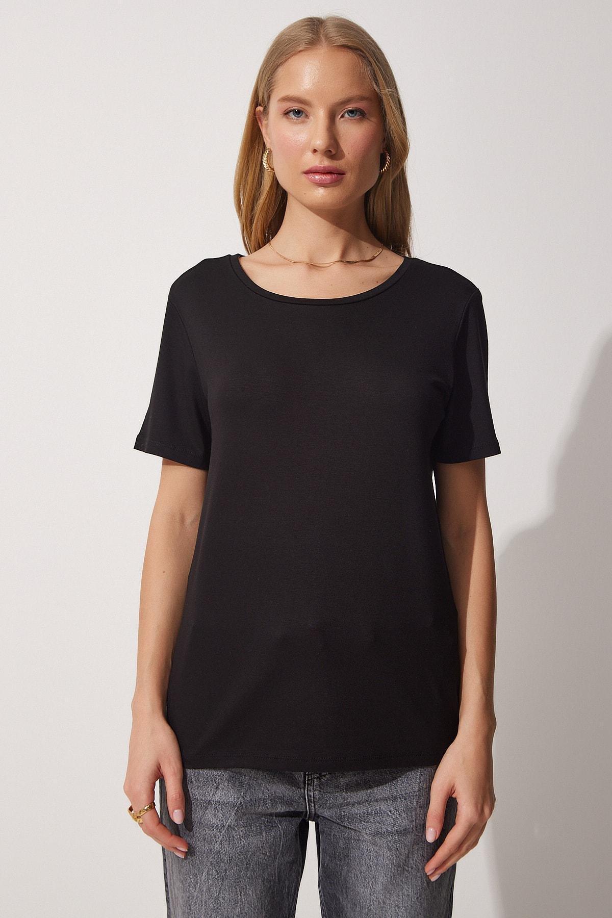 Black Regular T-Shirt, , large image number 3