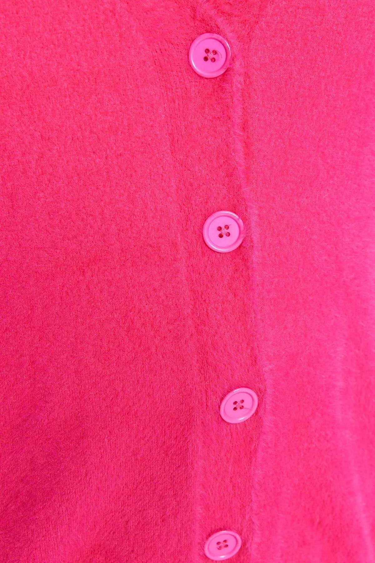 Pink Detailed Knitted Blouse, Pink, large image number 4