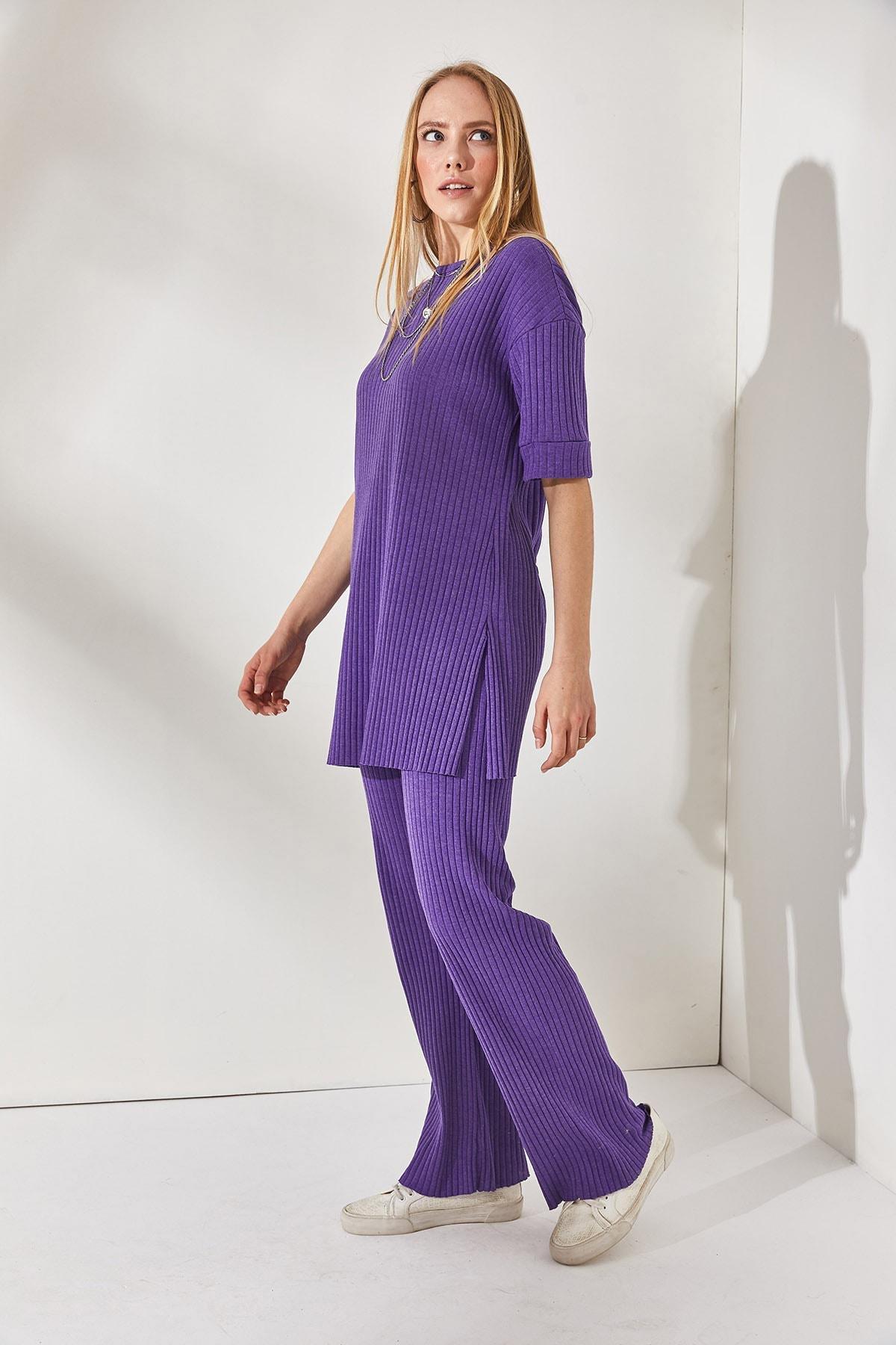 Purple Relaxed Co-Ord Set, , large image number 2