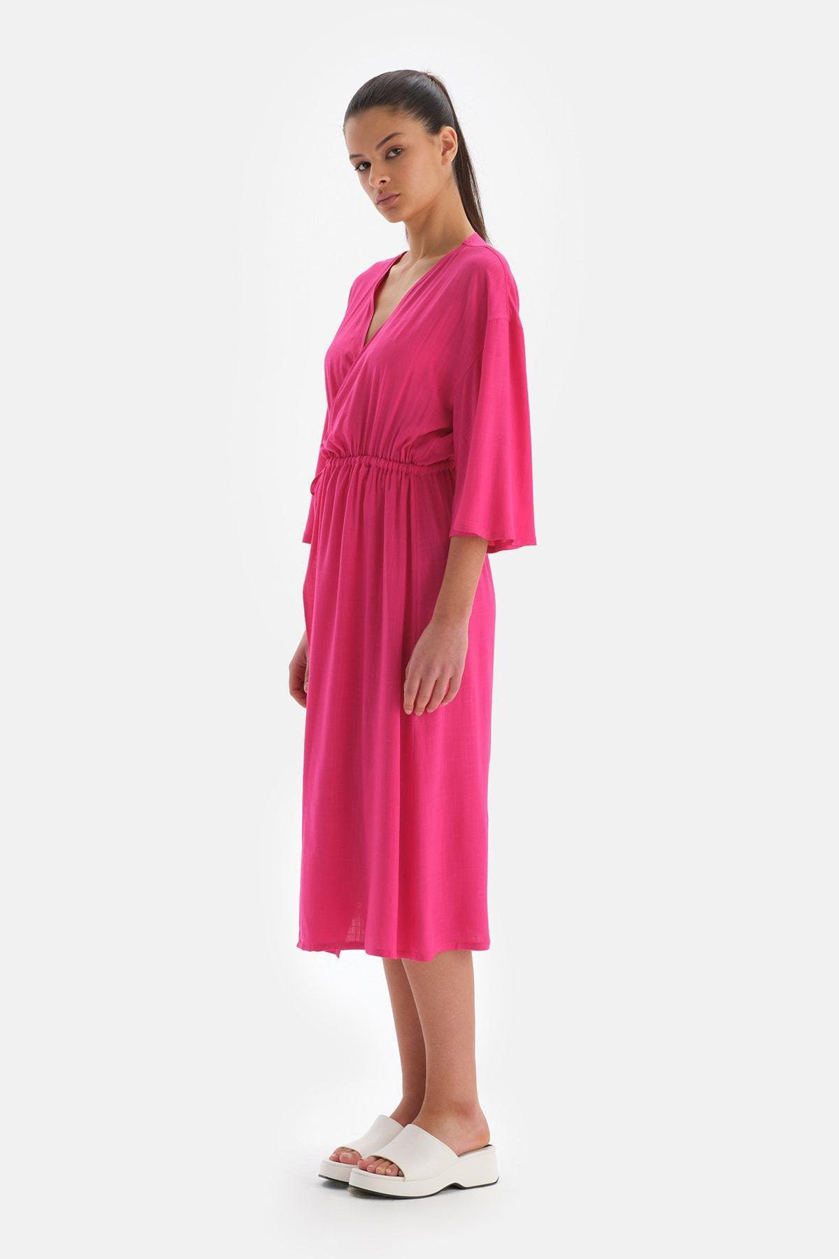 Dagi - Pink Robe Dress