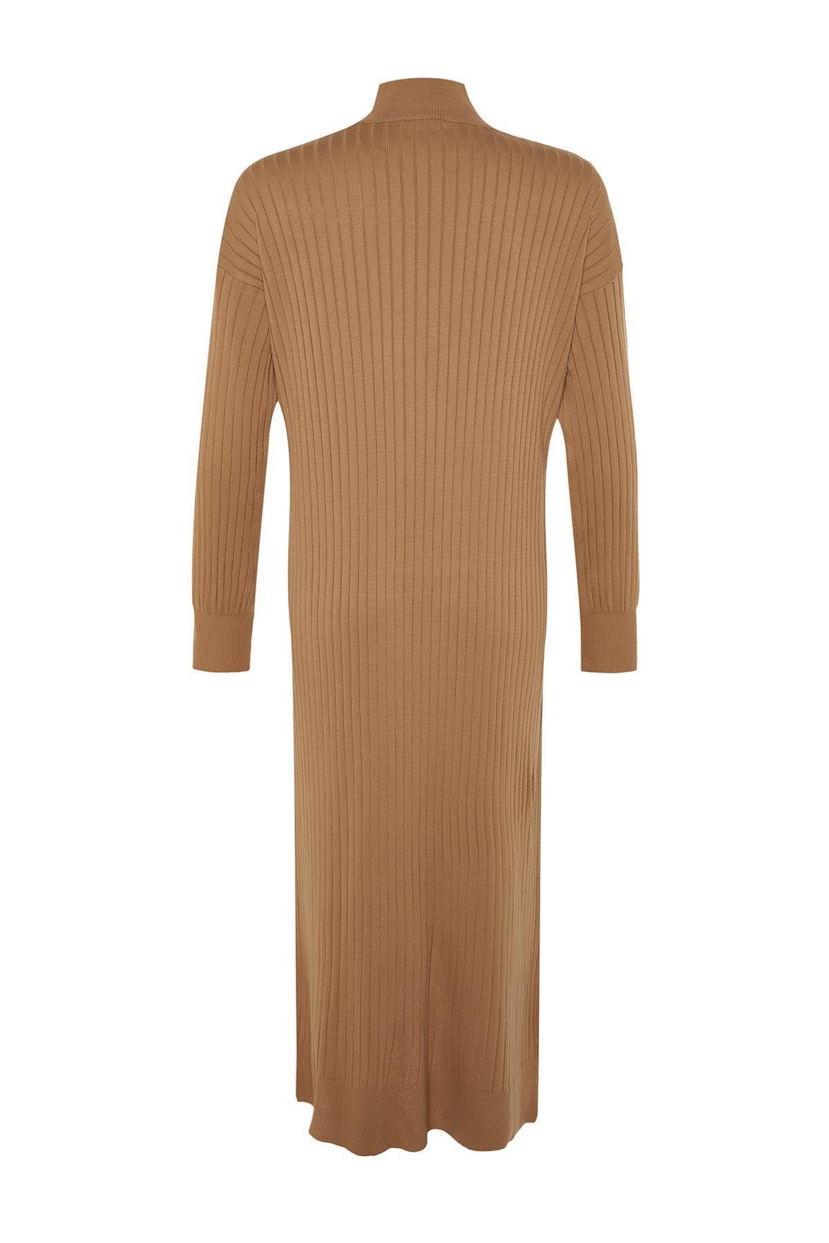 Ribbed Sweater Casual Midi Dress, , large image number 7