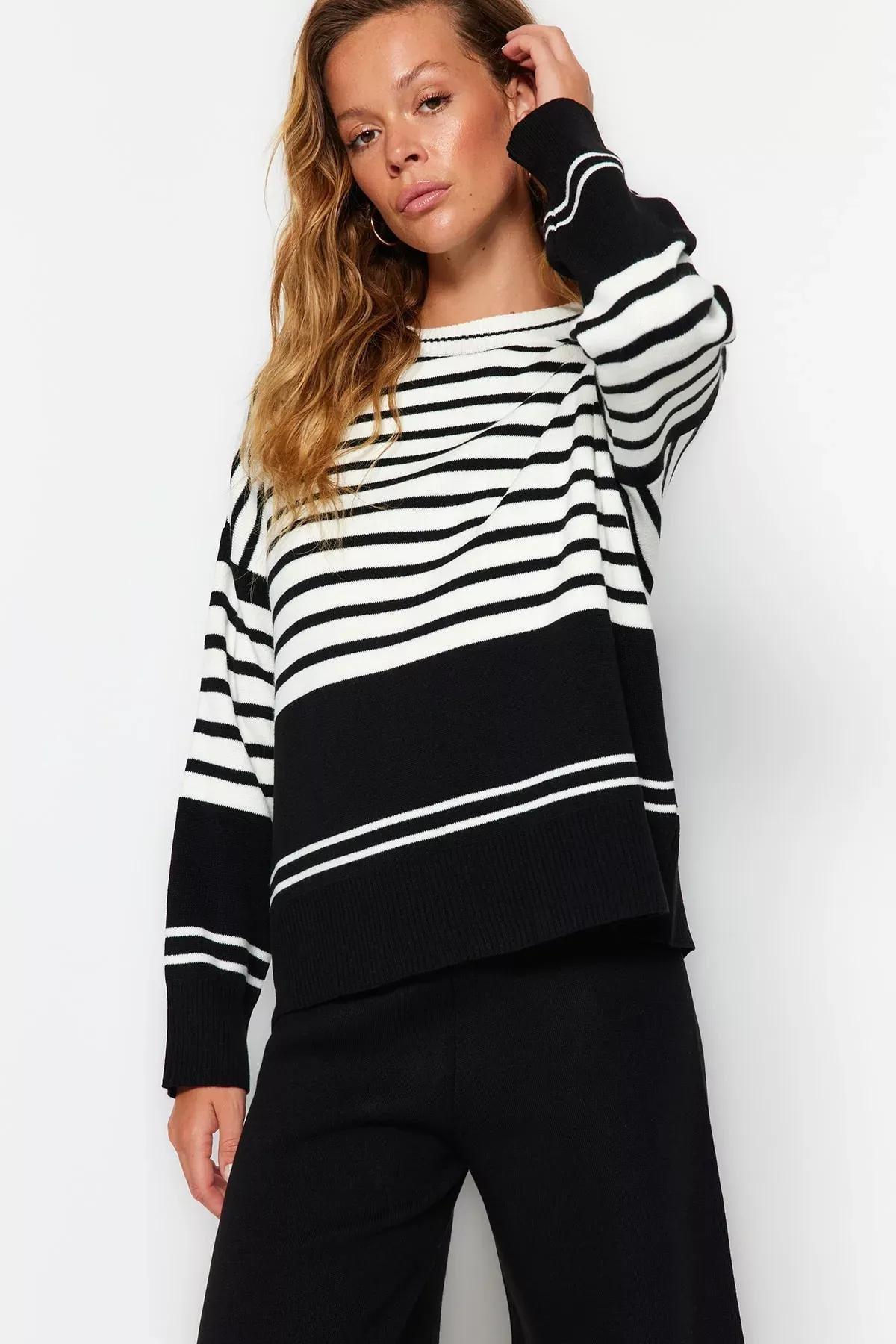 Black Oversize Off-Shoulder Co-Ord Set, BLACK, medium