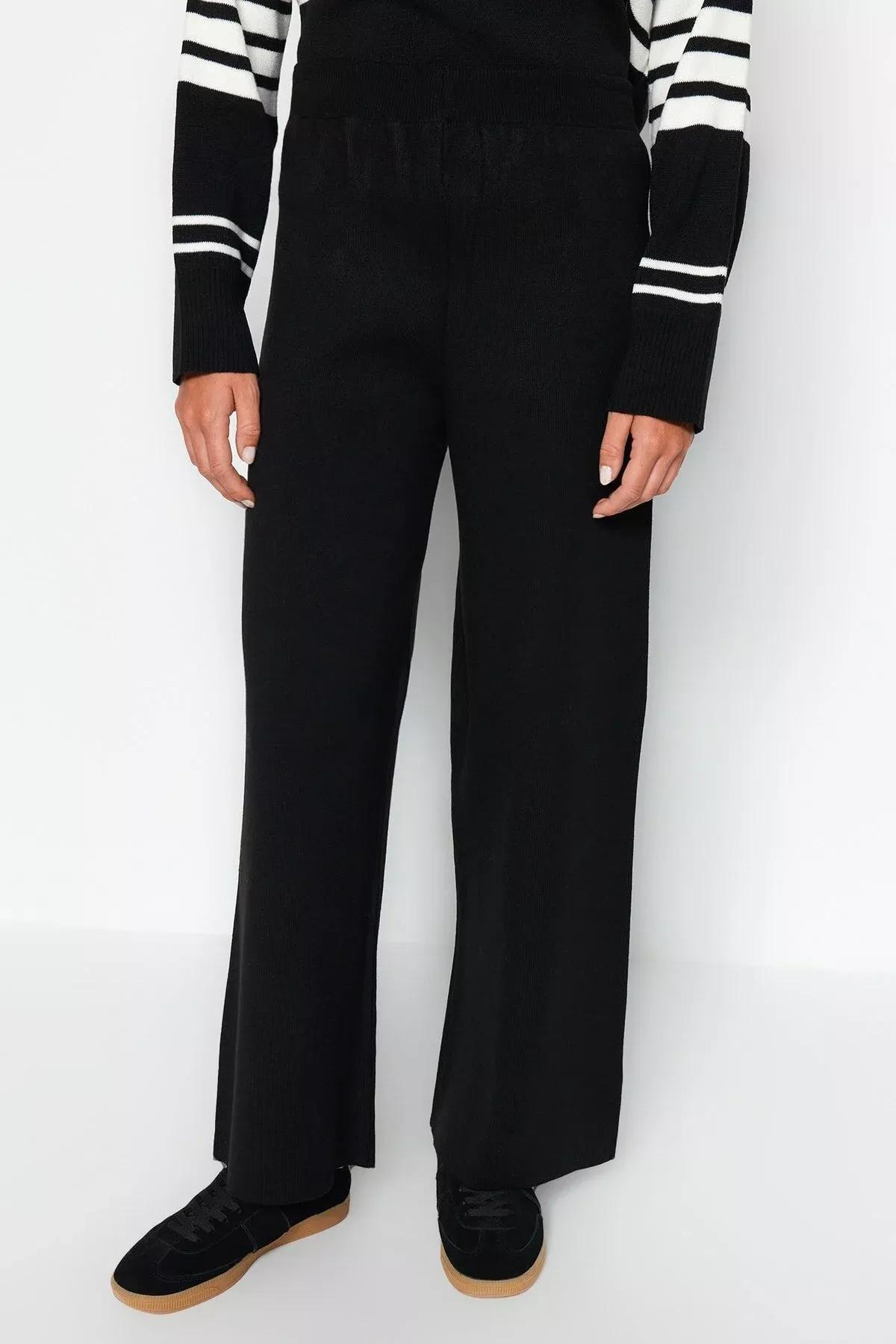 Black Oversize Off-Shoulder Co-Ord Set, BLACK, large image number 4