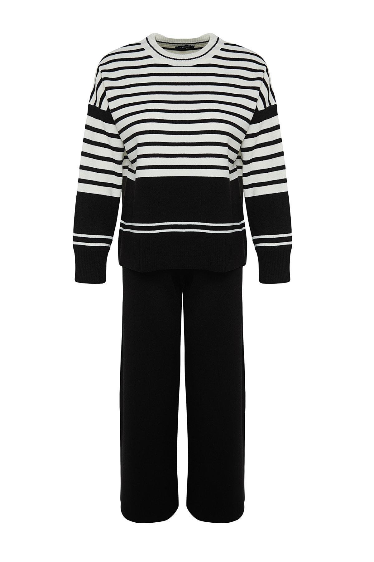 Black Oversize Off-Shoulder Co-Ord Set, , large image number 6