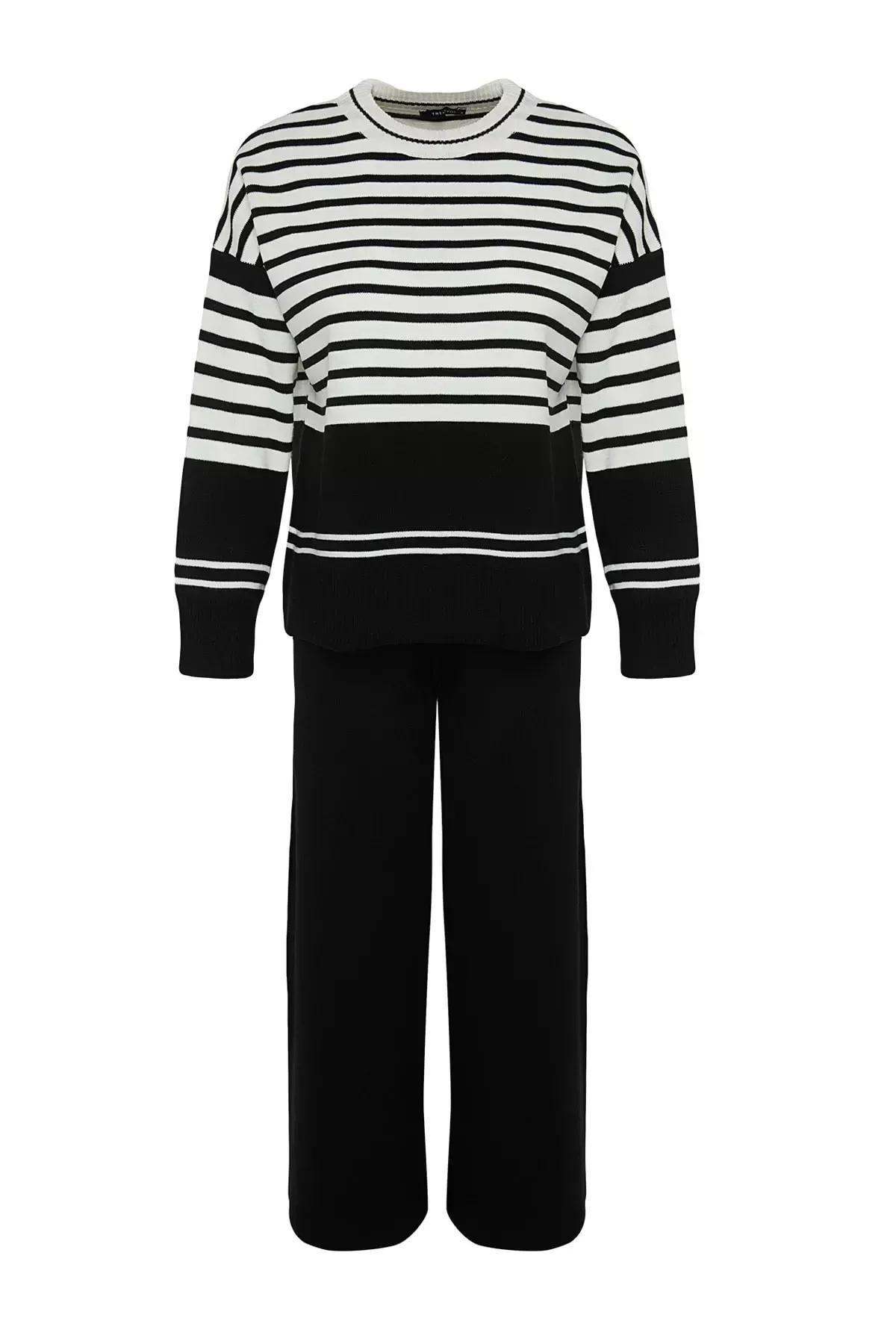 Black Oversize Off-Shoulder Co-Ord Set, BLACK, large image number 6