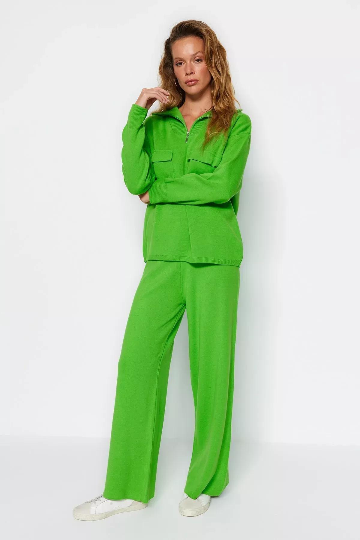 Green Oversized Co-Ord Set, Green, large image number 0
