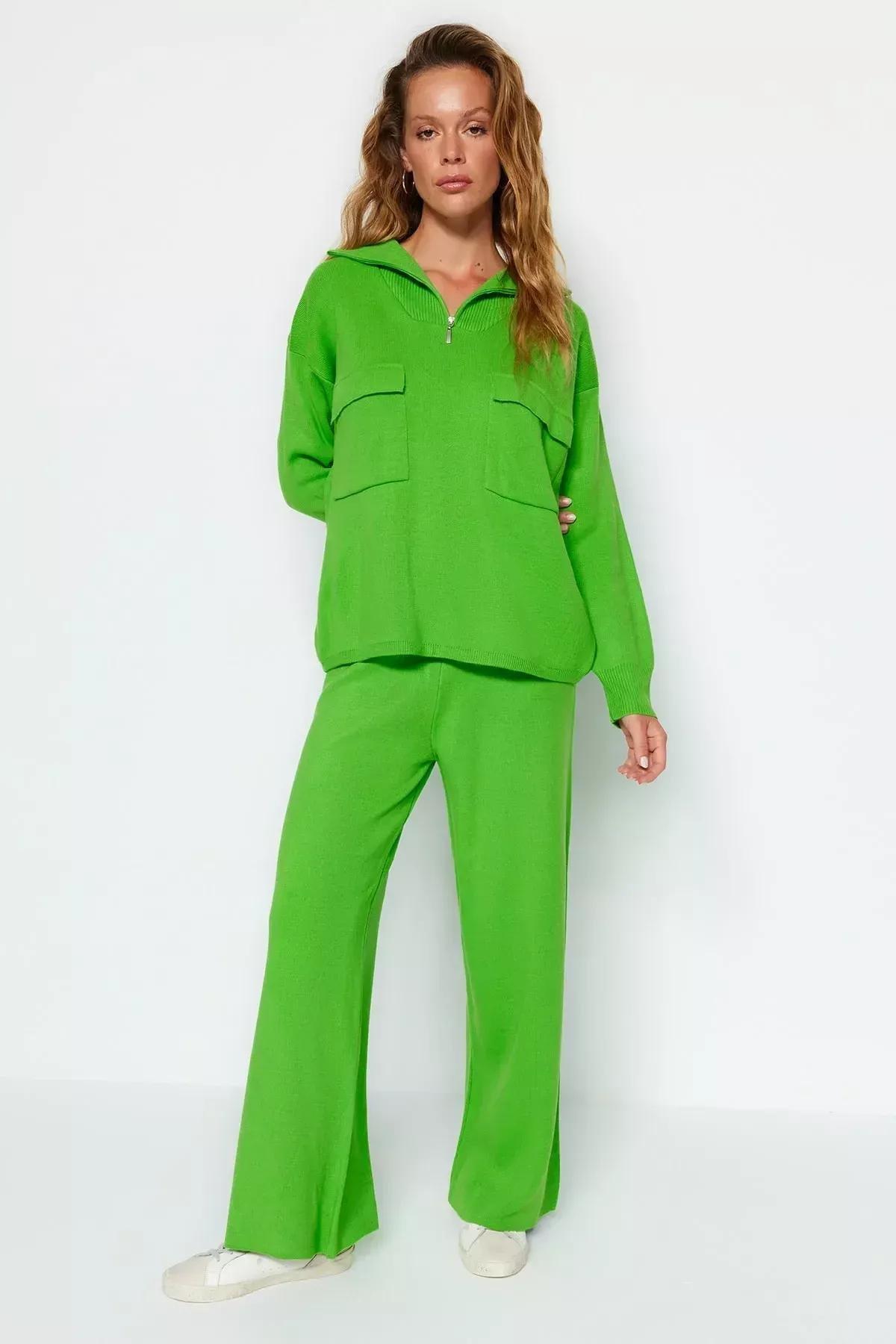Green Oversized Co-Ord Set, Green, large image number 1