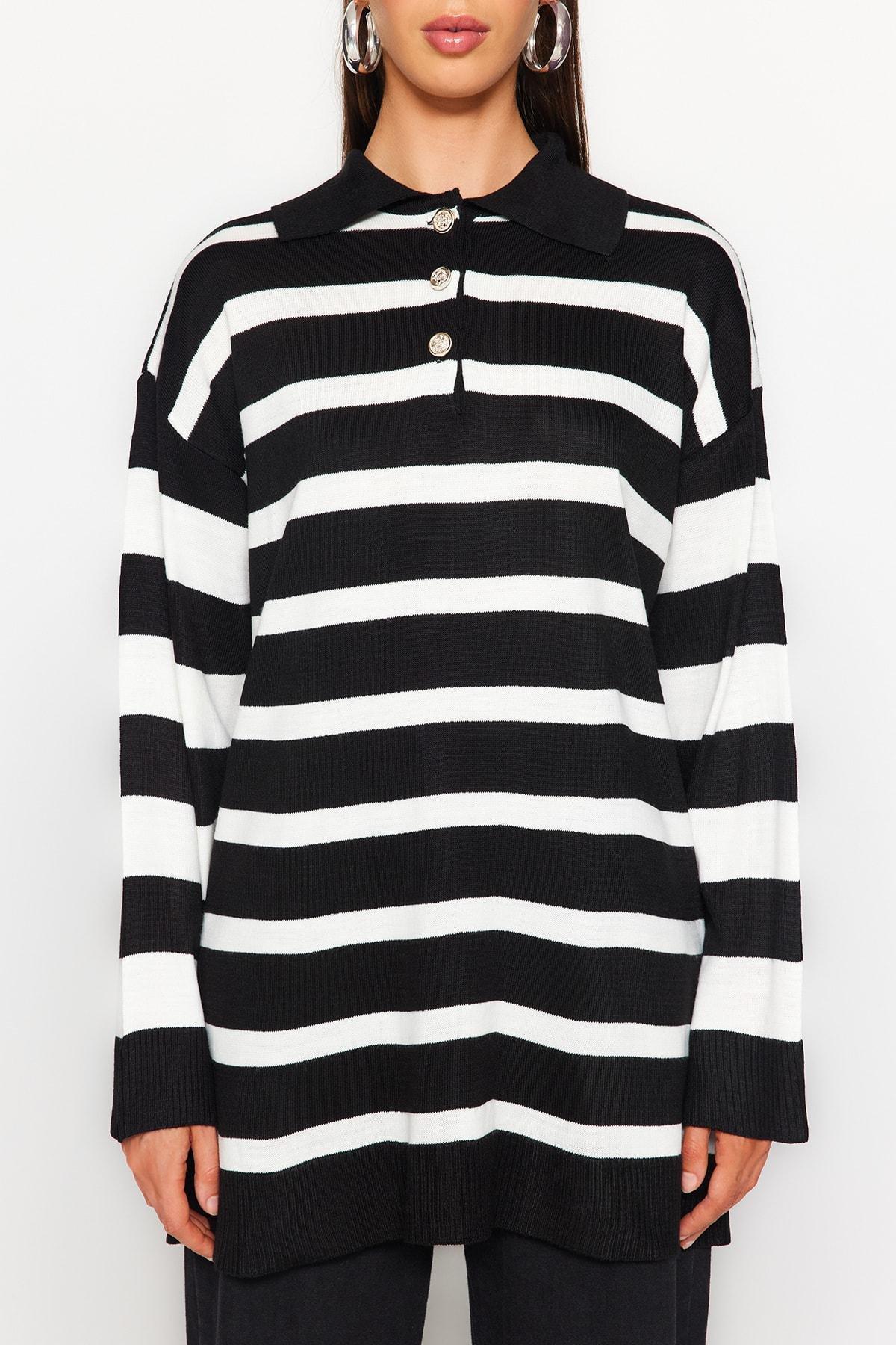 Black Off-Shoulder Sweater, BLACK, large image number 3