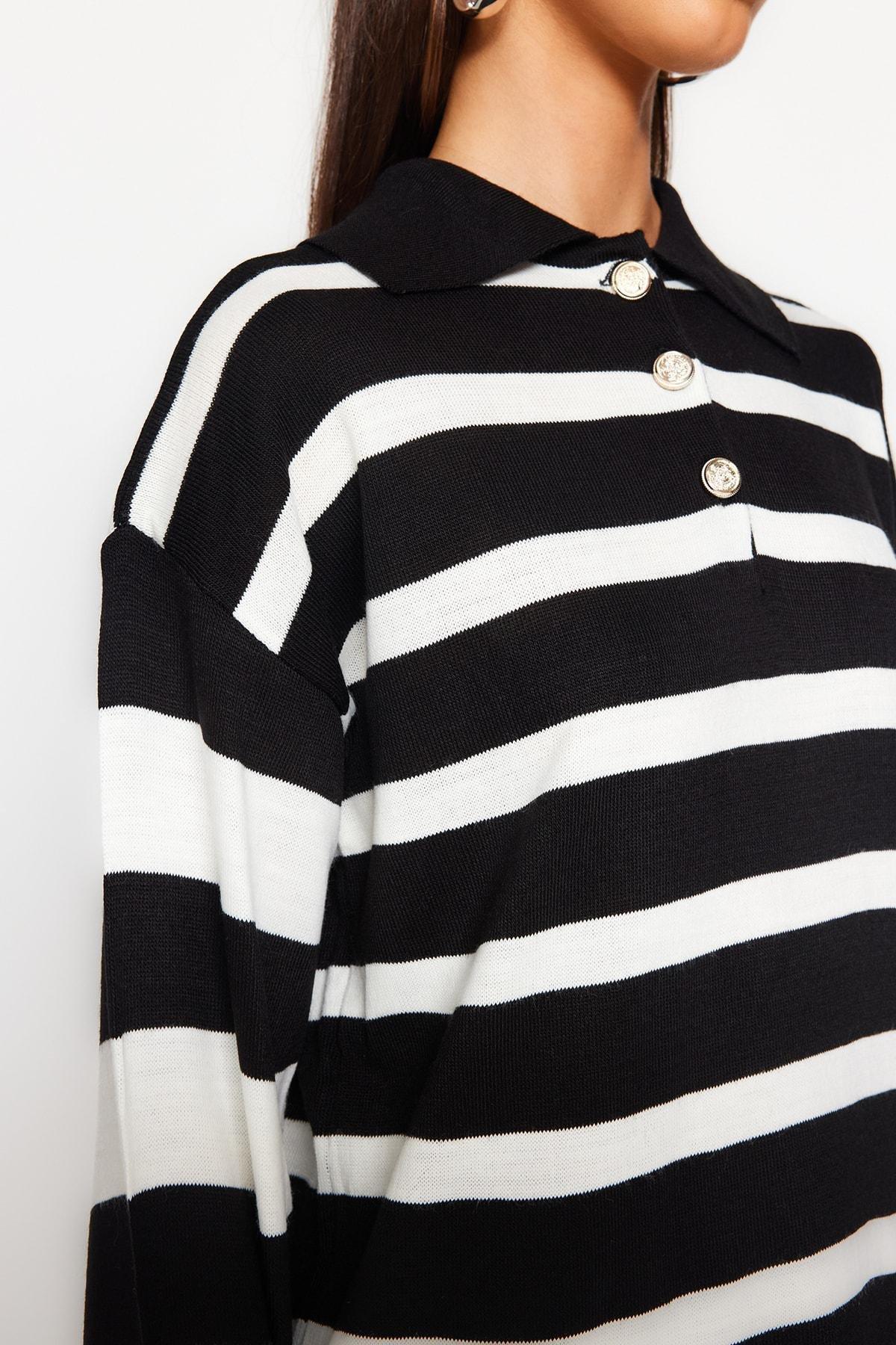 Black Off-Shoulder Sweater, BLACK, large image number 4