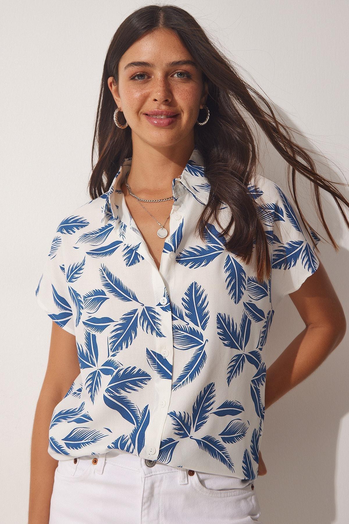 Blue Patterned Shirt, , large image number 1