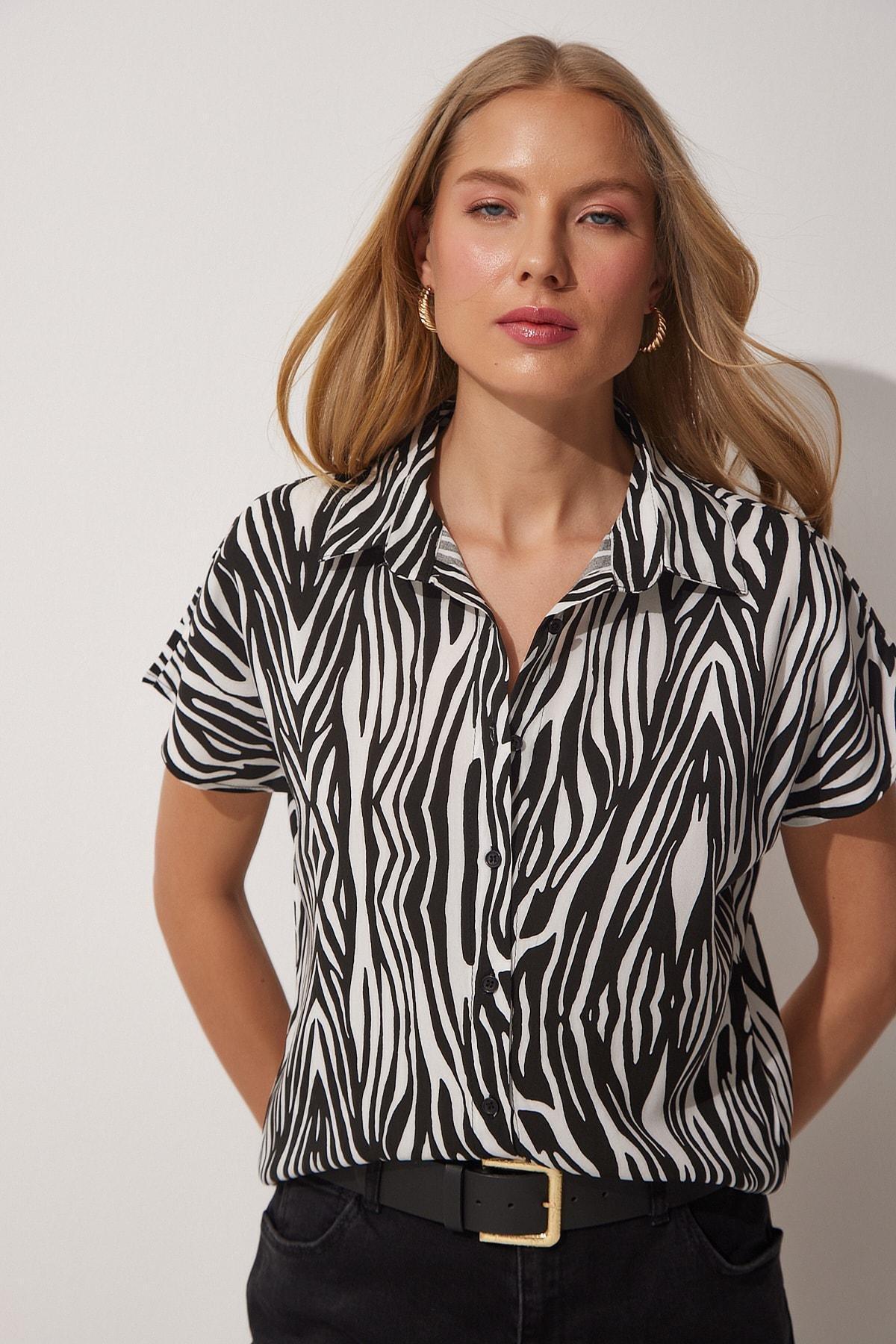 Black Patterned Shirt, , large image number 2