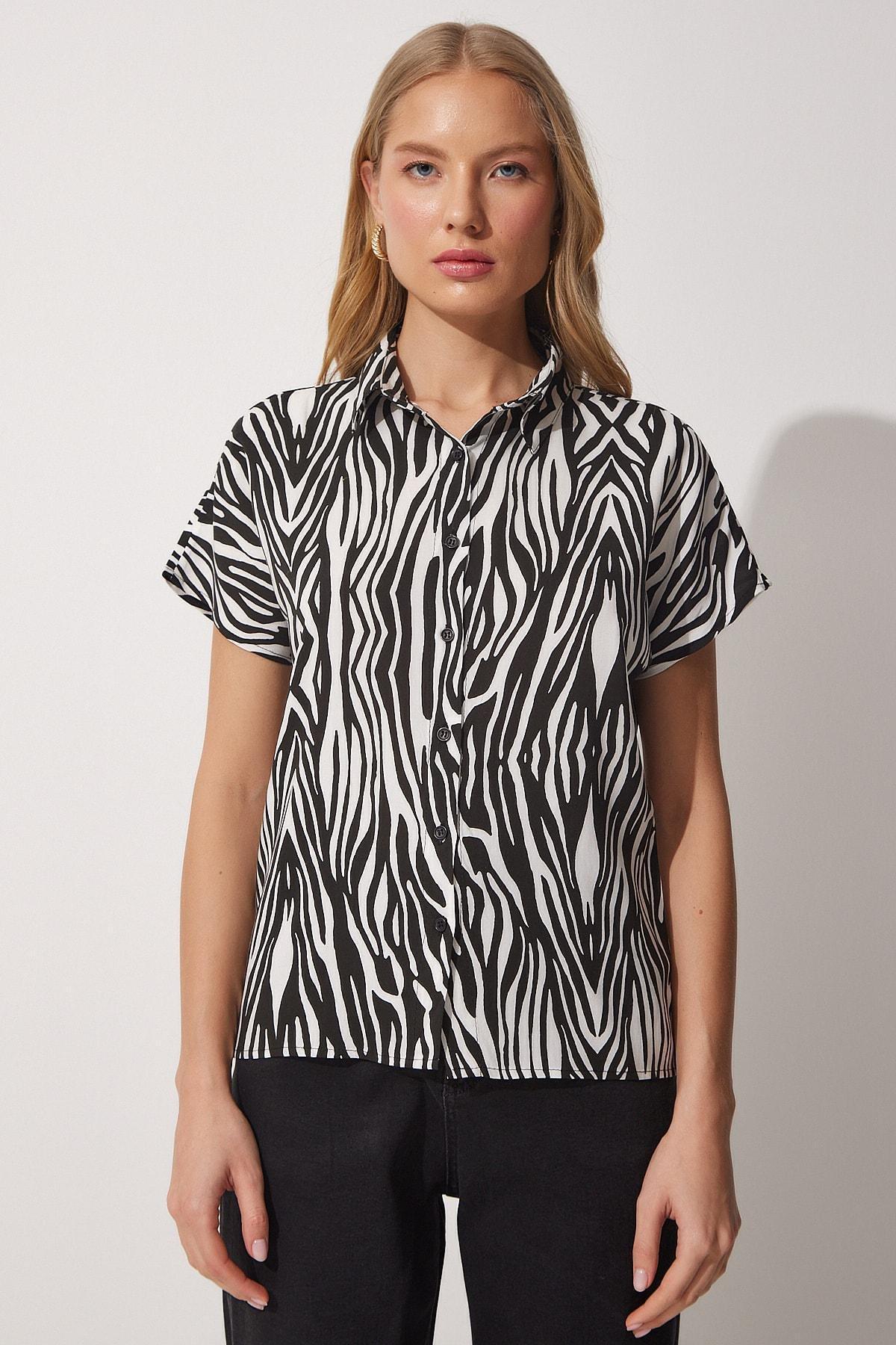Black Patterned Shirt, , large image number 3