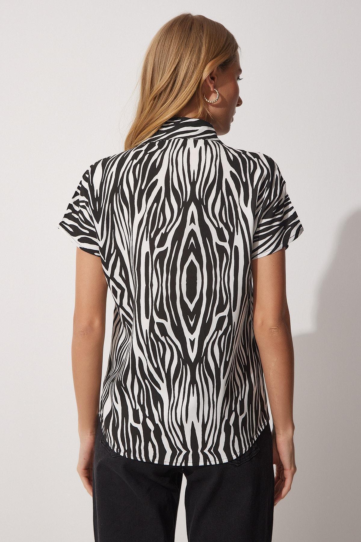 Black Patterned Shirt, , large image number 4